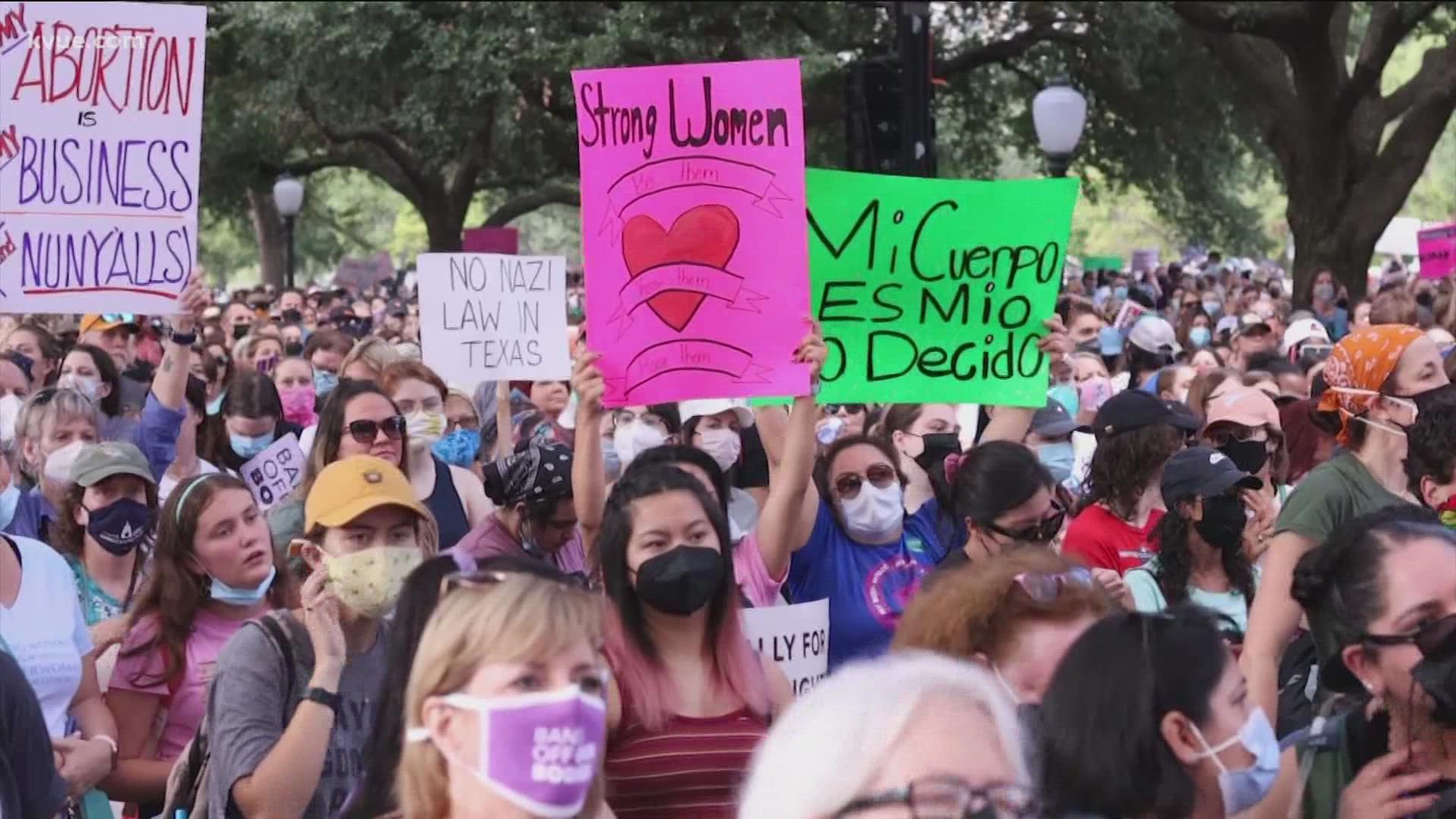 Thousands of people marched in rallies across the country to protect "Roe v. Wade." Rallies were held in all 50 states, including one at the Texas State Capitol.