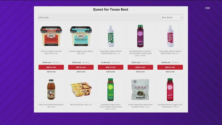 H-E-B launching quest to find Texas-made items to feature in-store