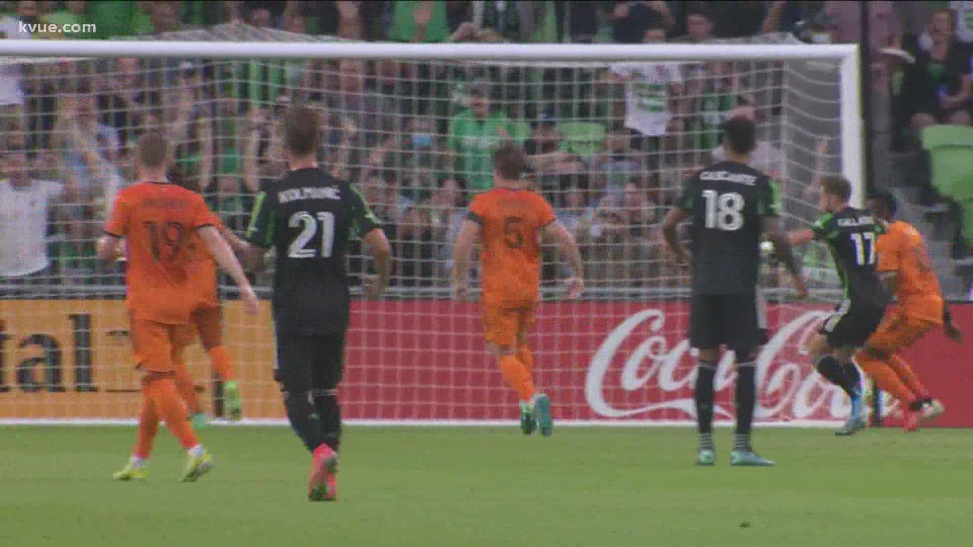 After three straight scoreless MLS games, Austin FC fans had their prayers answered in the team's first rivalry game against Houston Dynamo.