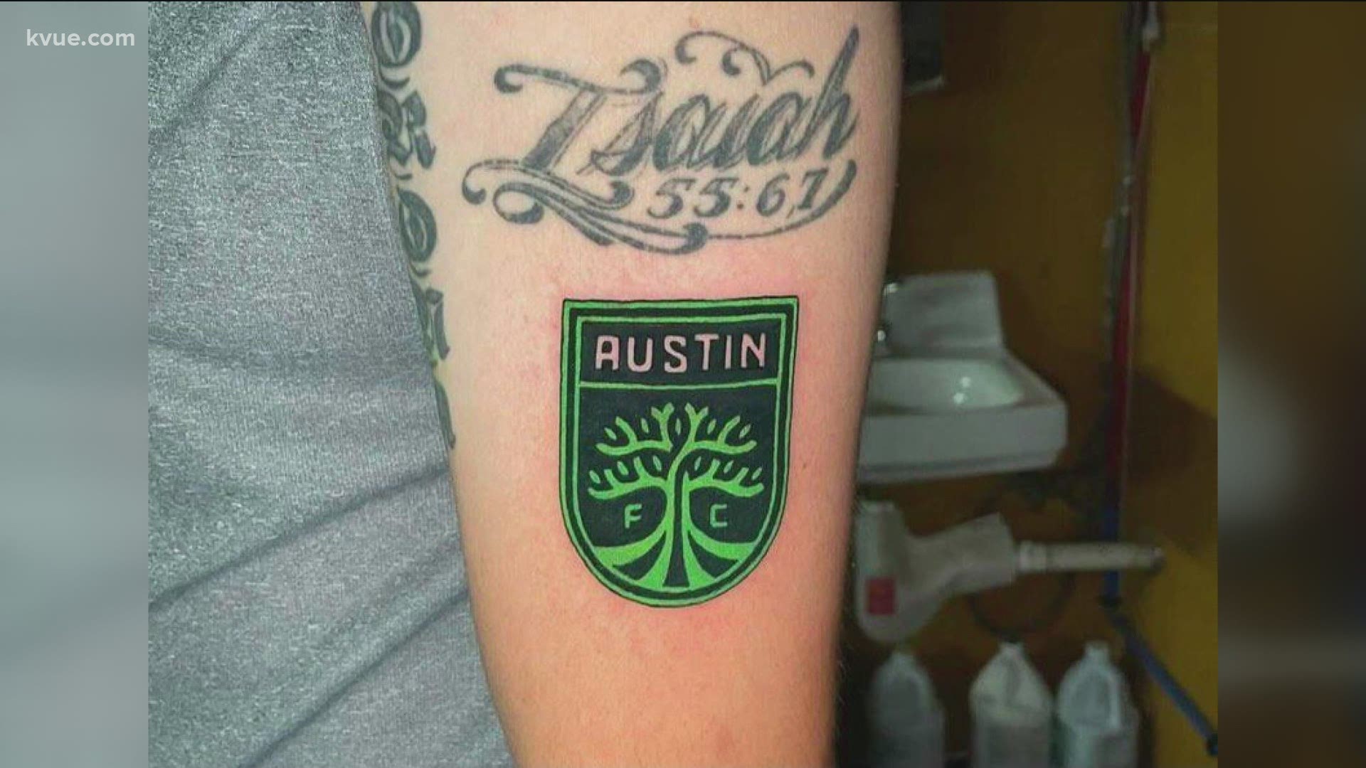 Triple Crown Tattoo Parlor hosted a free tattoo event for Austin FC fans.