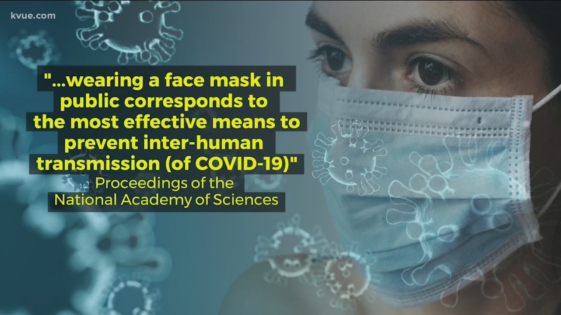 Regardless of how one feels about wearing a mask, the scientists' message is clear.