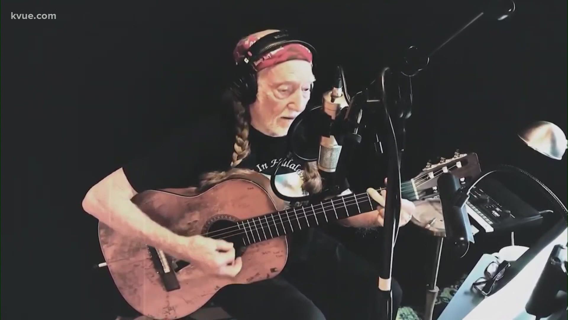 As a part of the virtual benefit raising money for Texas winter storm victims, Willie Nelson sang "Beautiful Texas."