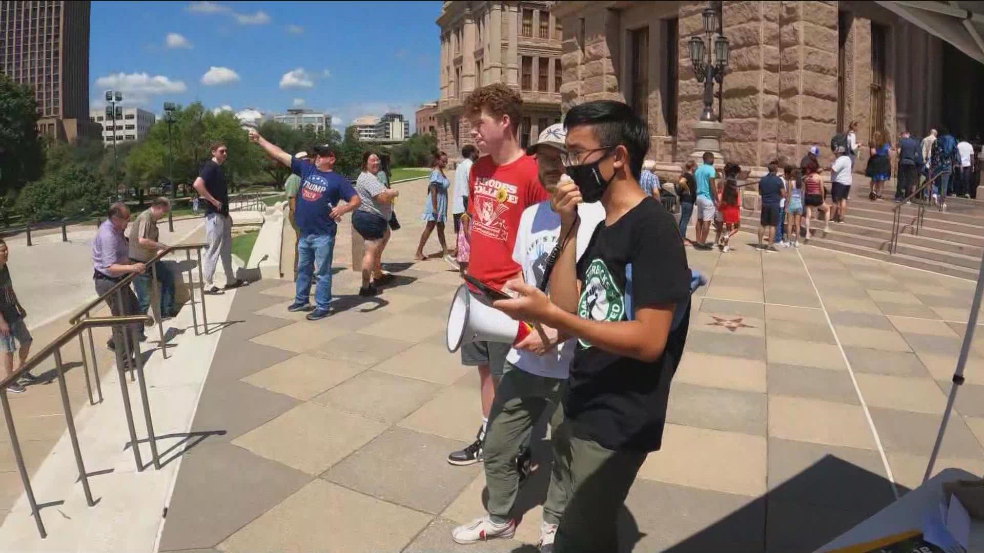 At the Texas Capitol, blue-collar workers spoke out on a day that has them working as usual. KVUE spoke with those workers.
