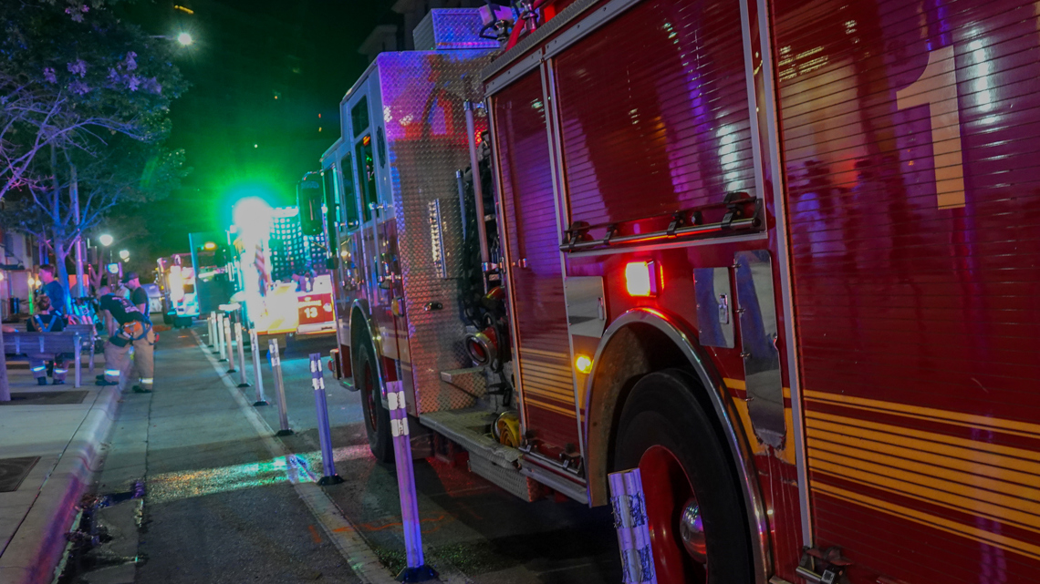 Roughly 100 people evacuated after Downtown Austin high-rise fire ...