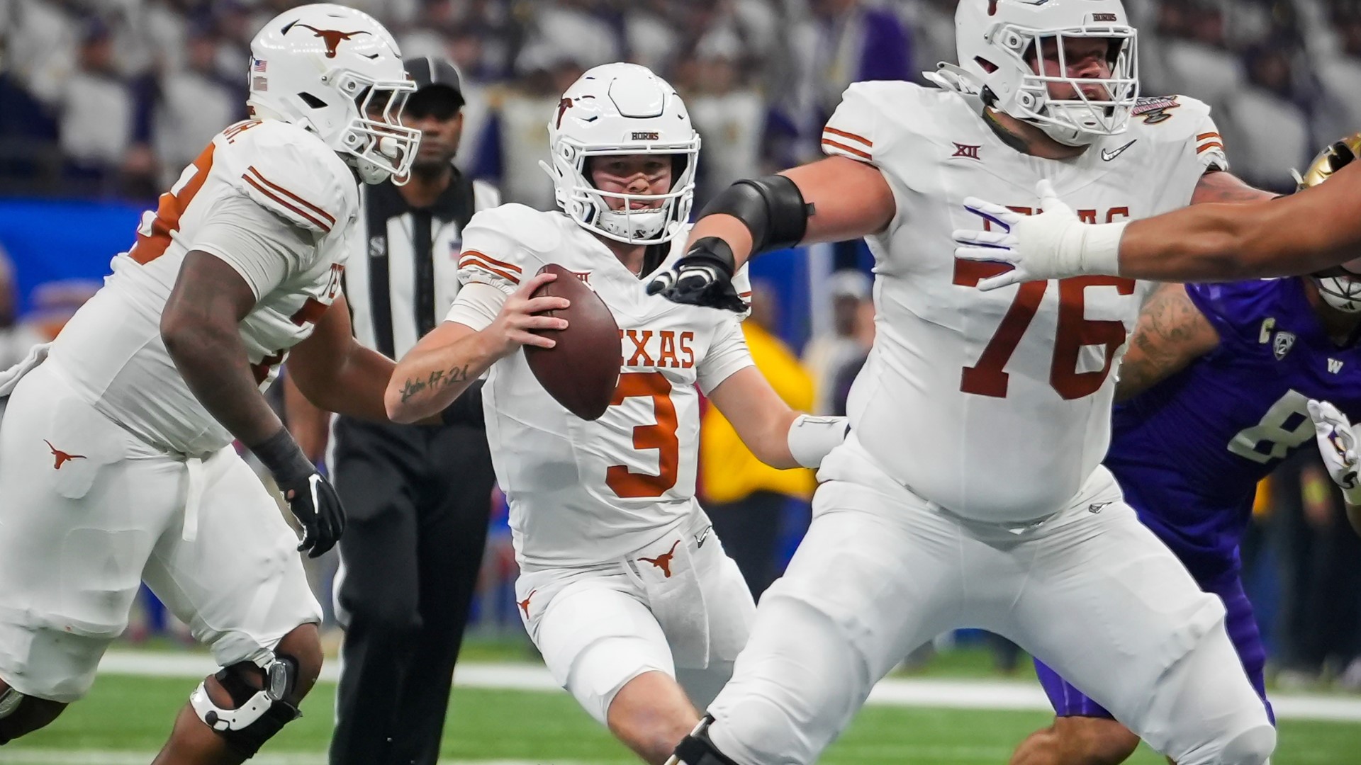 Ewers has served as the Longhorns' starting quarterback for the past two years.