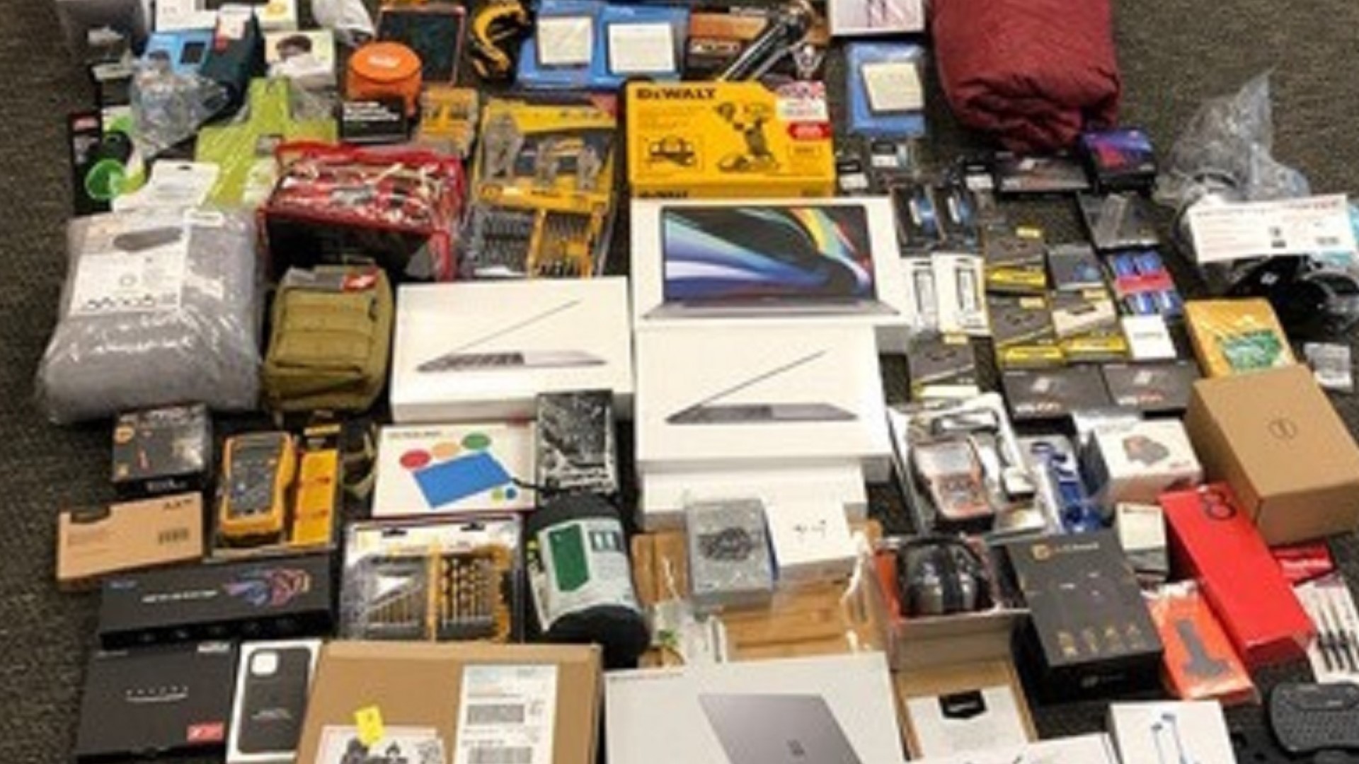 The loss prevention team for Amazon say they noticed an employee concealing an Apple MacBook while walking to his car, Sacramento County Sheriff's officials said.