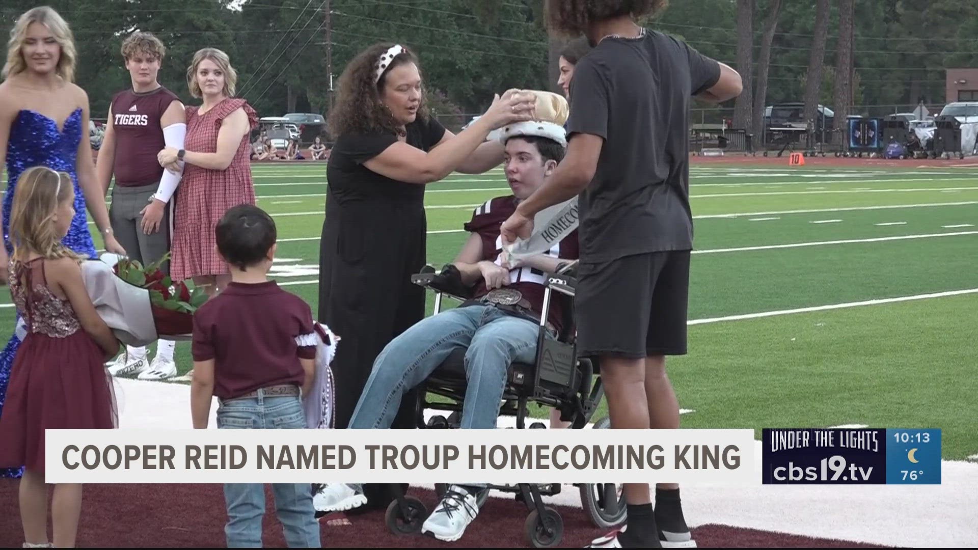 The entire Troup community was out in full force to honor the beloved student-athlete.