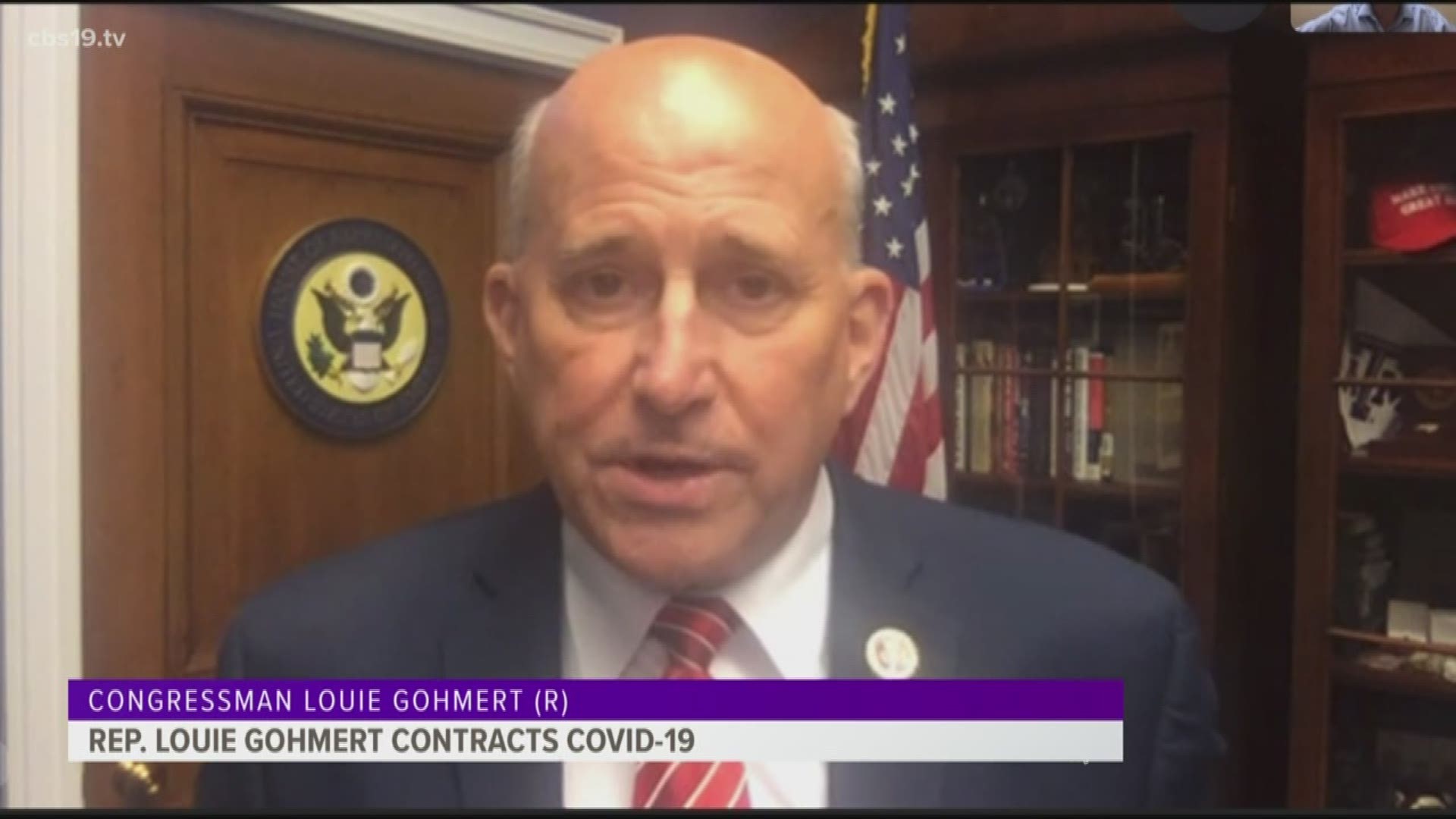 Politico reports Gohmert was scheduled to fly to Texas Wednesday with President Donald Trump, but he tested positive in a pre-screen at the White House.