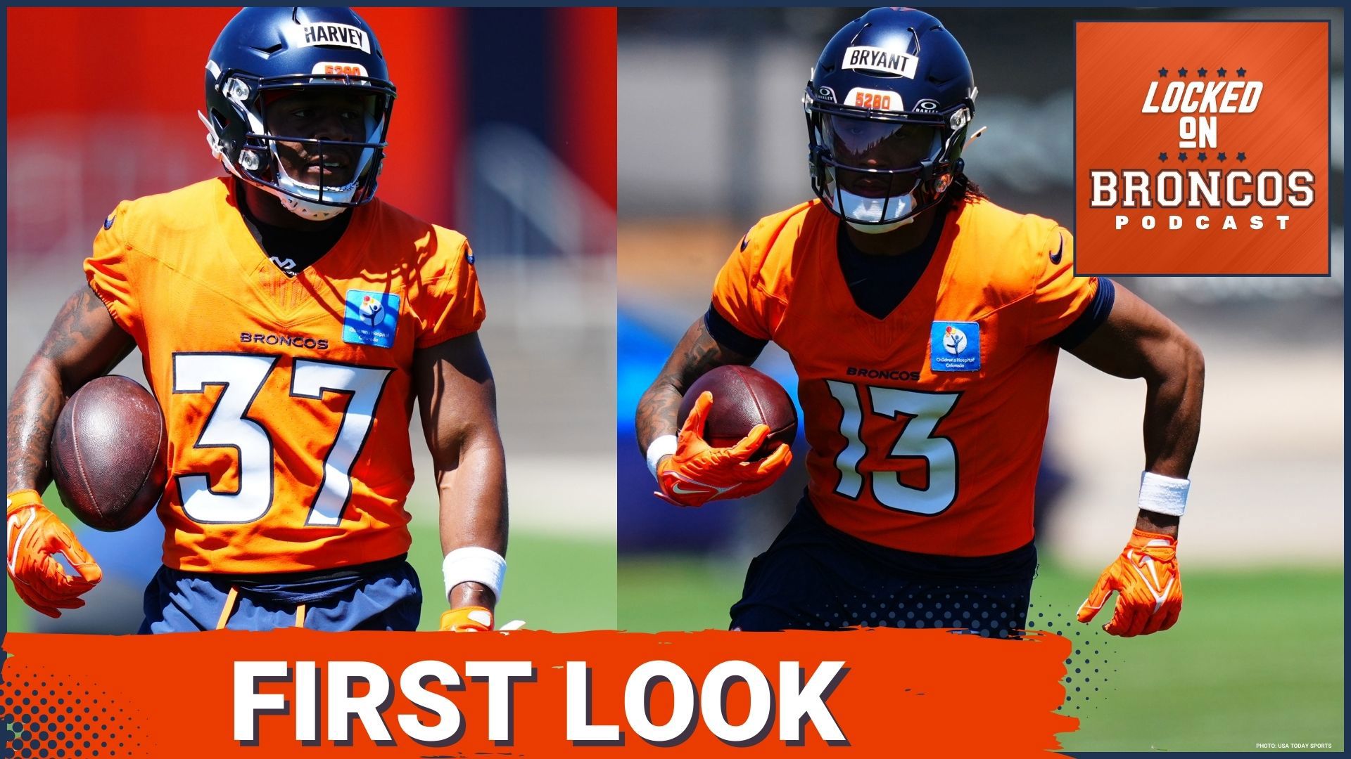 With the Denver Broncos kicking off OTAs this week, Bo Nix will get his first look at RJ Harvey and Pat Bryant inside of the Broncos offense.