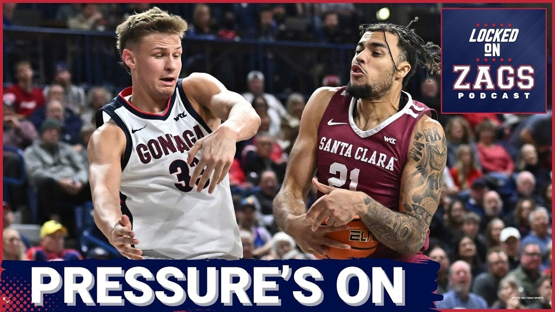 Can the Gonzaga Bulldogs secure a crucial victory against the Santa Clara Broncos?