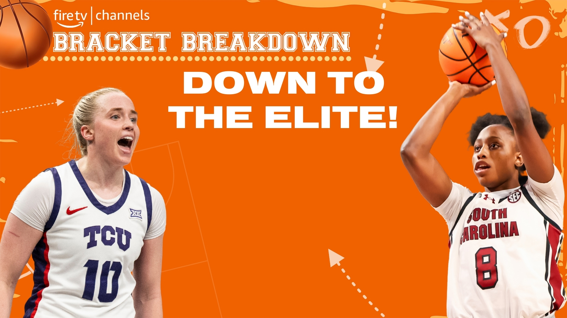 We're down to the final eight teams in the NCAA Women's tournament.