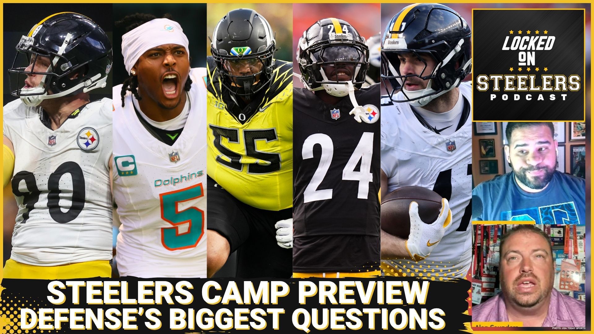 The Pittsburgh Steelers report to training camp Wednesday, and there are several big questions about the defense before they begin.
