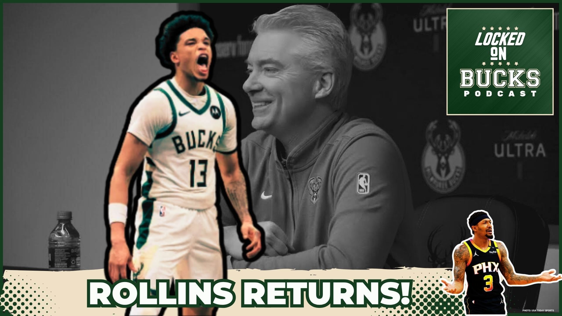 The Bucks re-sign Ryan Rollins and explore roster options. Bradley Beal rumors persist as the team addresses backcourt depth and wing positions. Joe Prunty departs