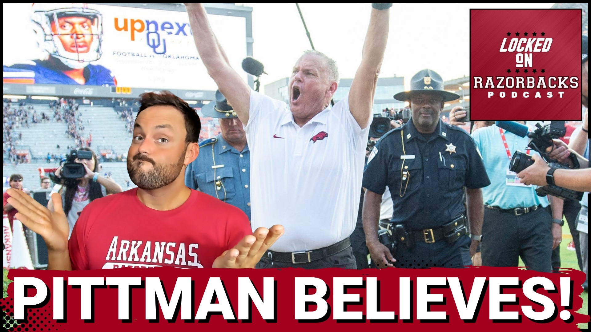 RAZORBACKS' PITTMAN FIRES UP FANS: Is Arkansas football ready to shock the SEC?