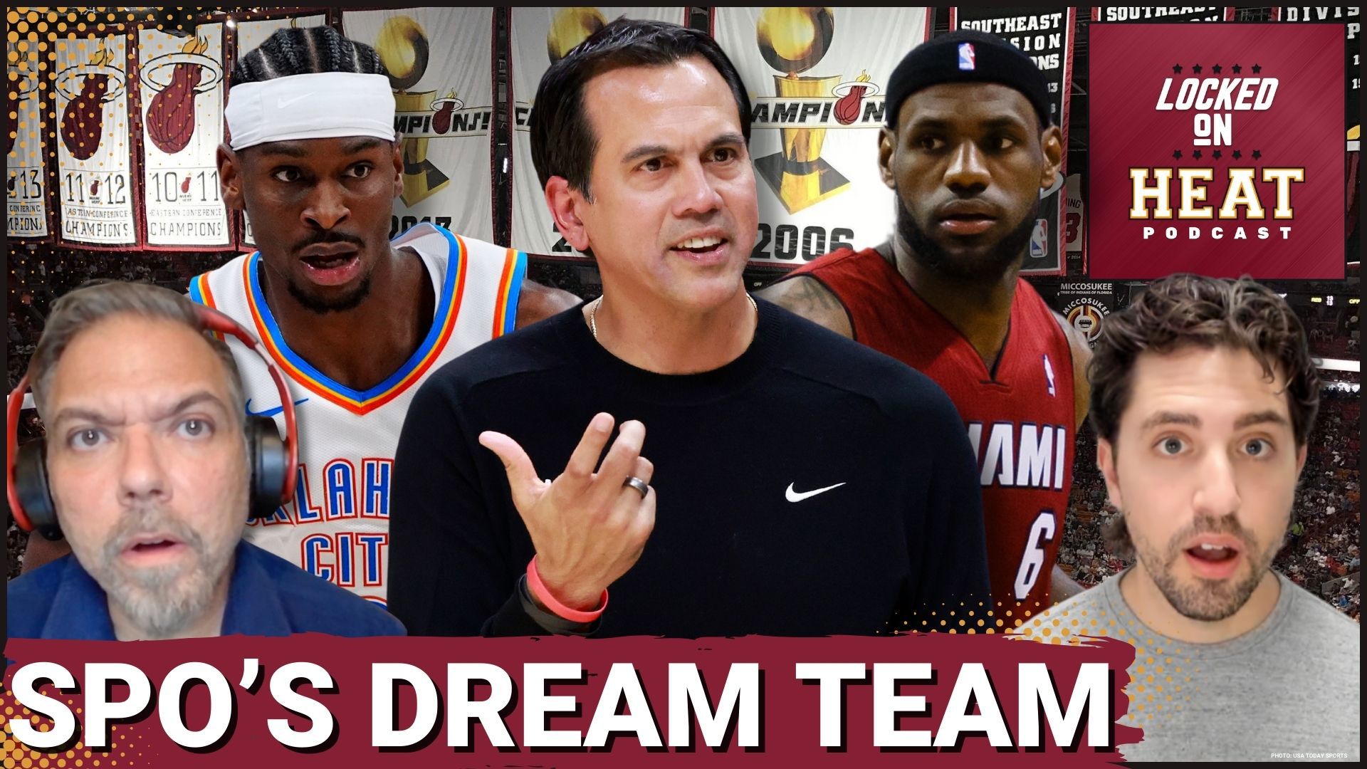 This podcast explores Erik Spoelstra's ideal Miami Heat team, analyzing past successful rosters and discussing how the current squad falls short.