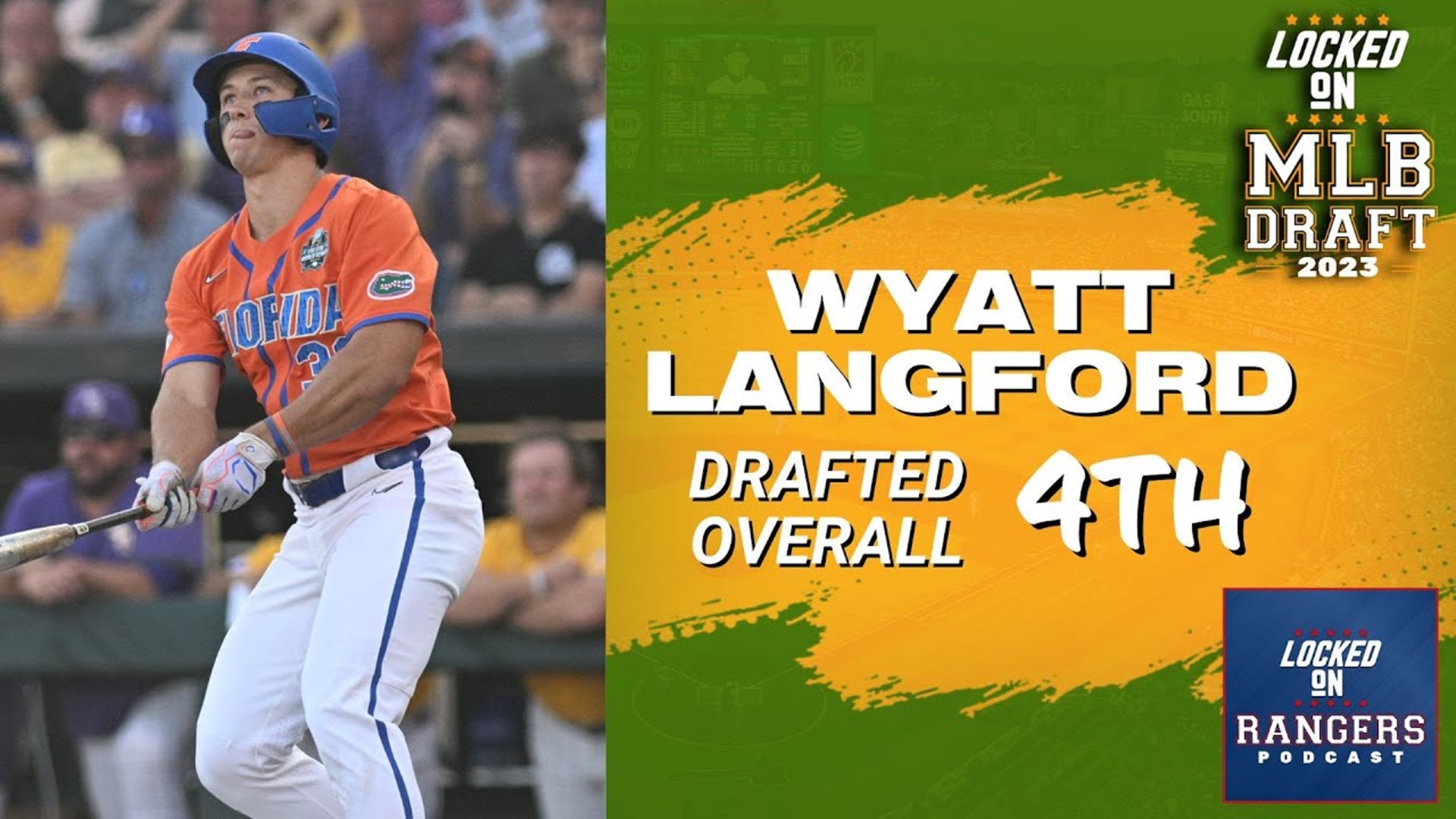 Why Wyatt Langford was drafted by the Texas Rangers in the first round off  the MLB Draft