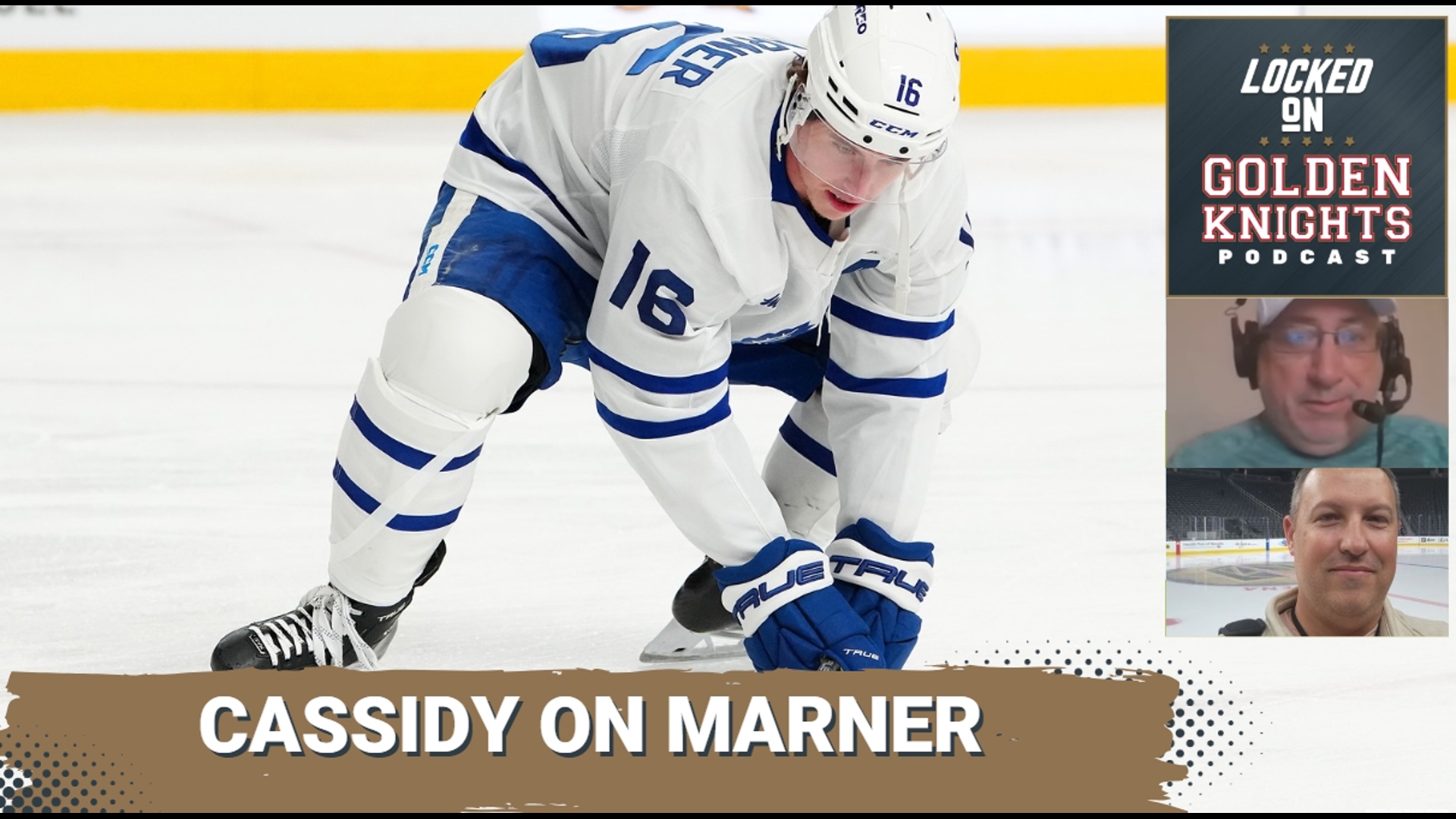 Vegas Golden Knights coach Bruce Cassidy offers insight on his expectations of Mitch Marner and if he will be on a line with Jack Eichel