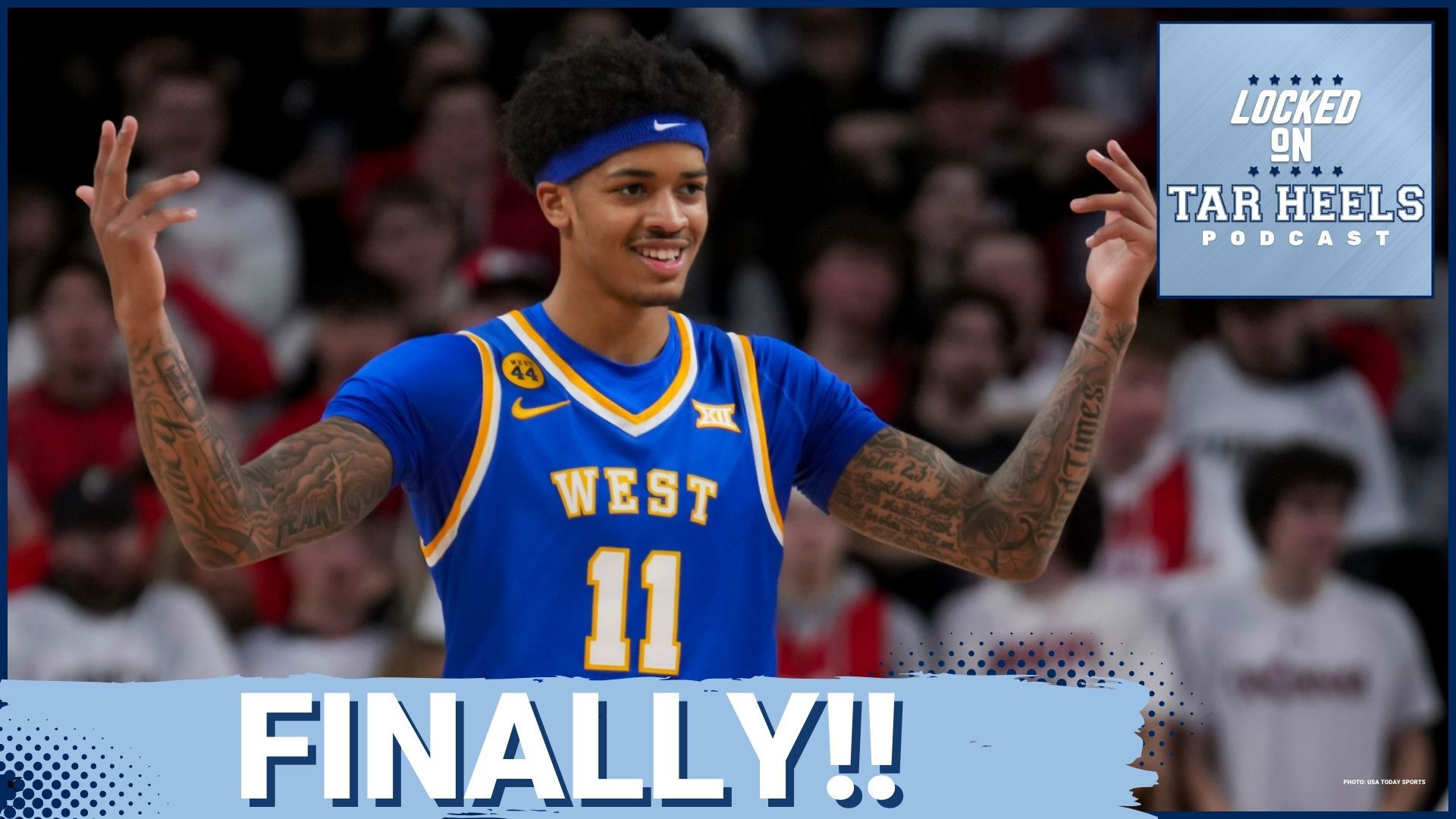 The UNC Tar Heels have their first portal commit in the 2025 offseason: West Virginia wing Jonathan Powell, who brings size, shooting, & three years of eligibility.