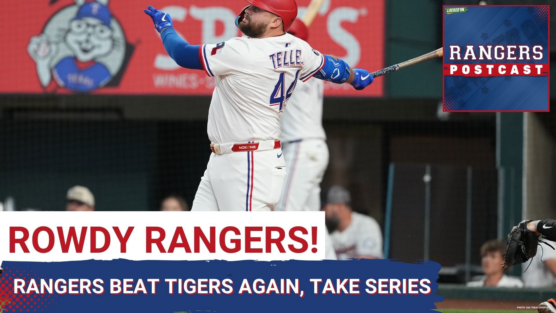 The Rangers made it 2 in a row over MLB's best, beating the Tigers 4-1 to take the series. New addition Rowdy Tellez hit a 3-run HR, backing winning P Kumar Rocker.