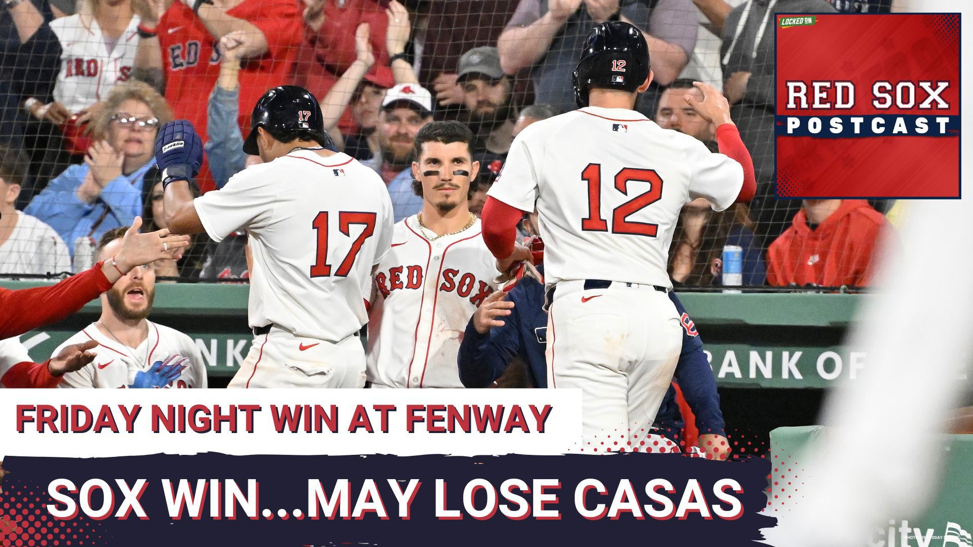 The Red Sox scored 2 in the 7th, 3 more in the 8th and beat the Twins, 6-1, in the series opener at Fenway. Tristan Casas left the game with a leg injury.