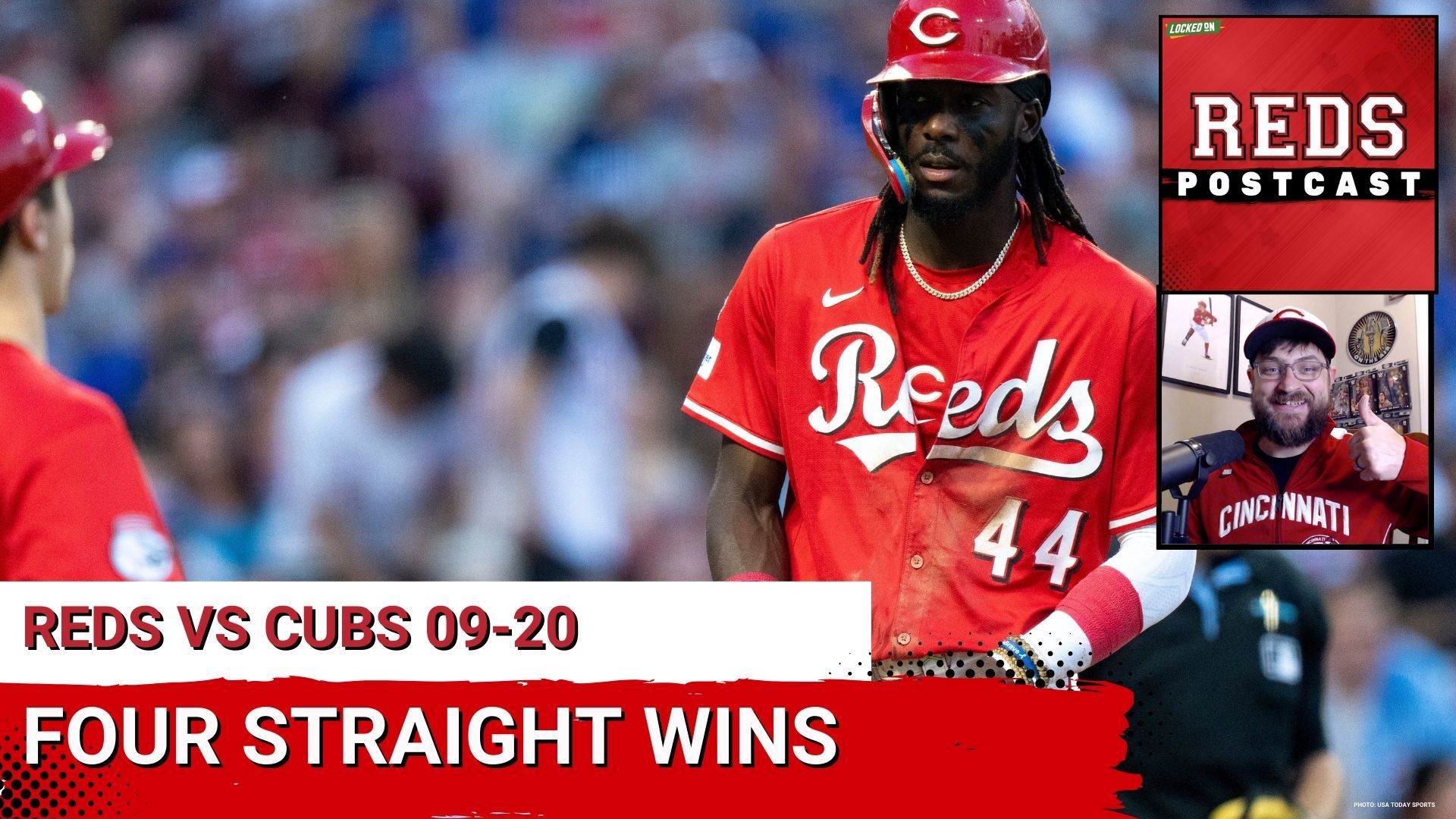 The Cincinnati Reds stayed hot Saturday night, beating the Chicago Cubs 6-3 at Great American Ball Park for their fourth straight win.