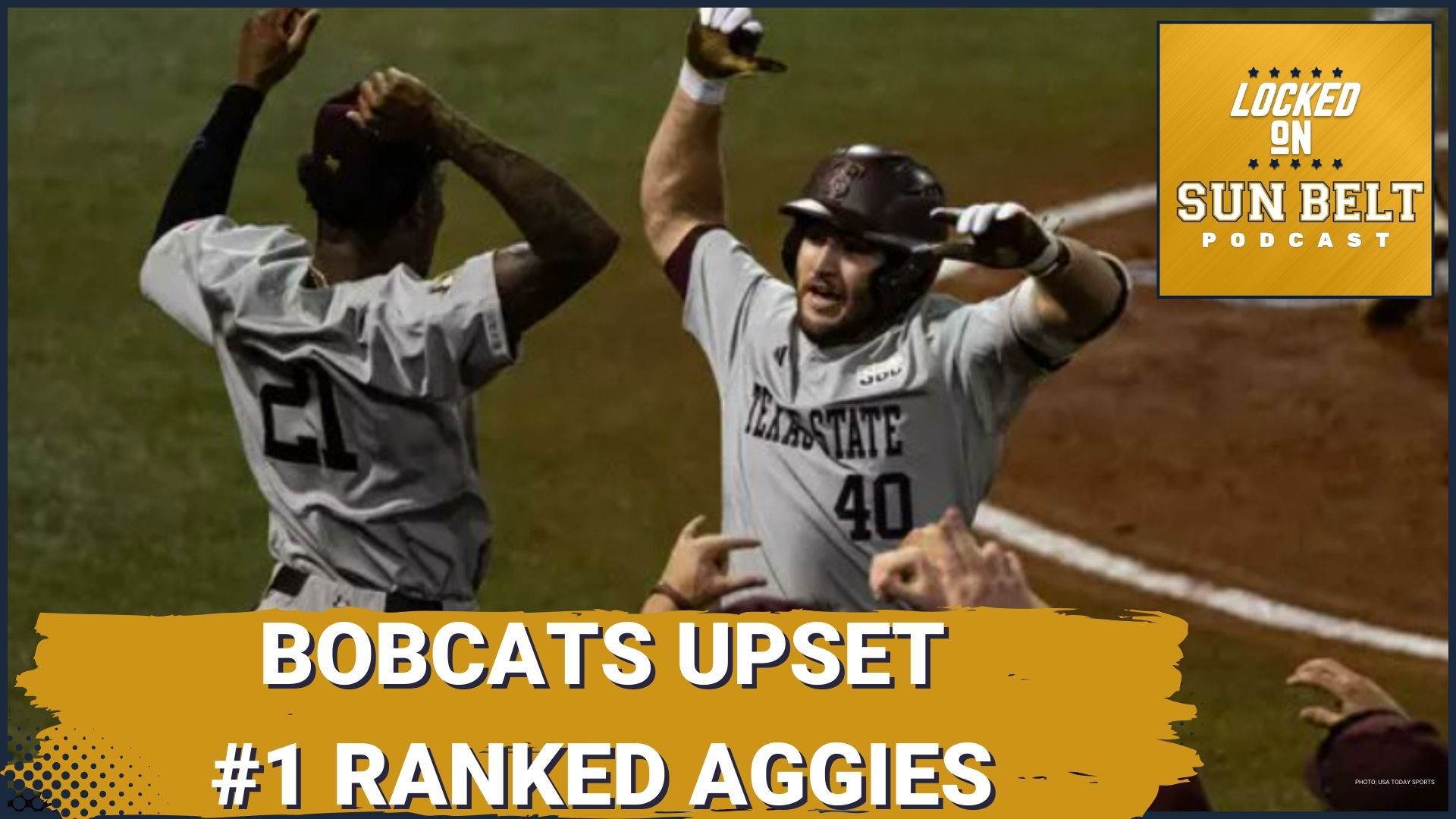 Texas State Bobcats shock the college baseball world by defeating the top-ranked Texas A&M Aggies 7-3.