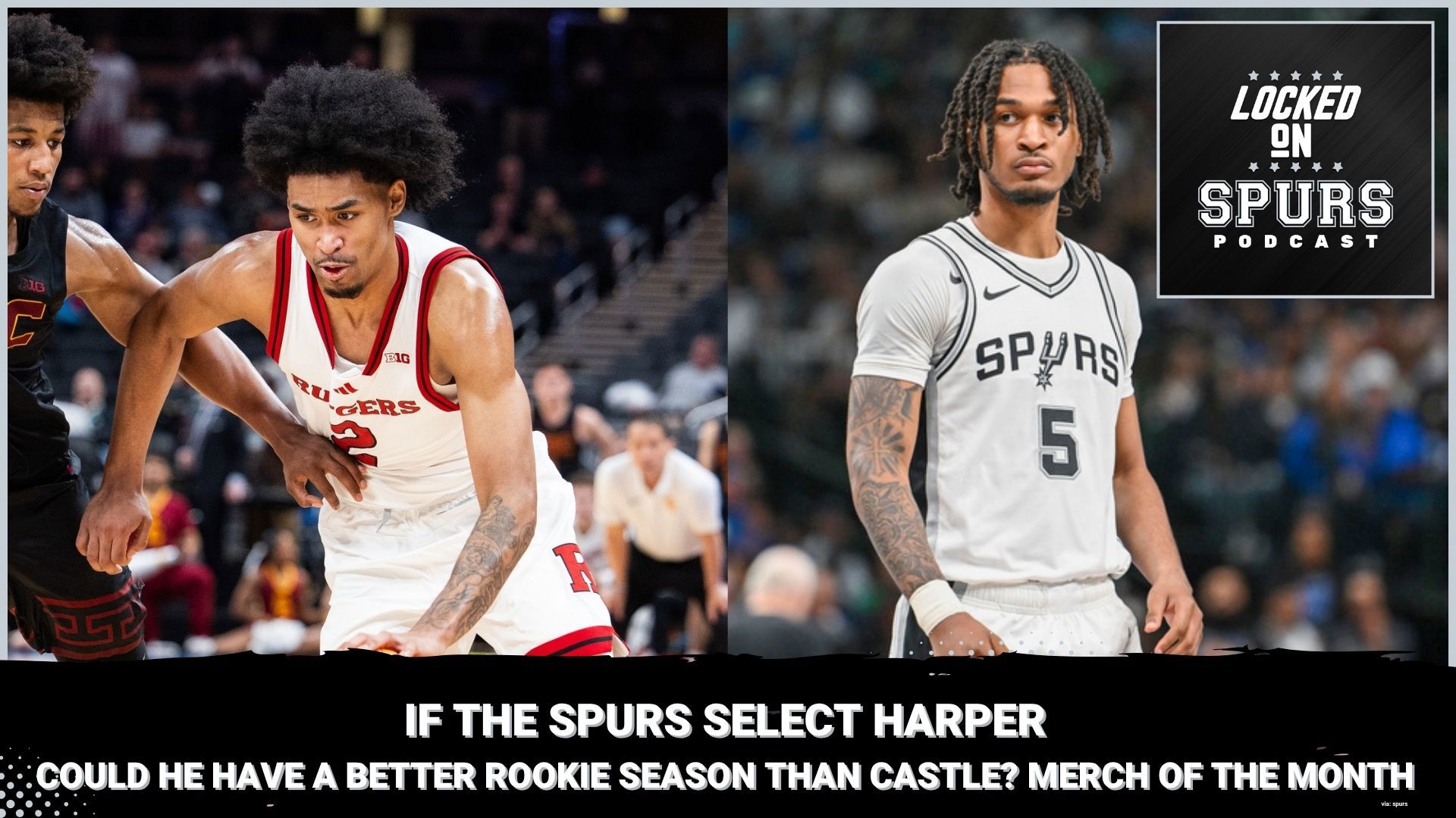 If the Spurs draft him, what factors are in play that might see Harper have a better rookie campaign than Castle?