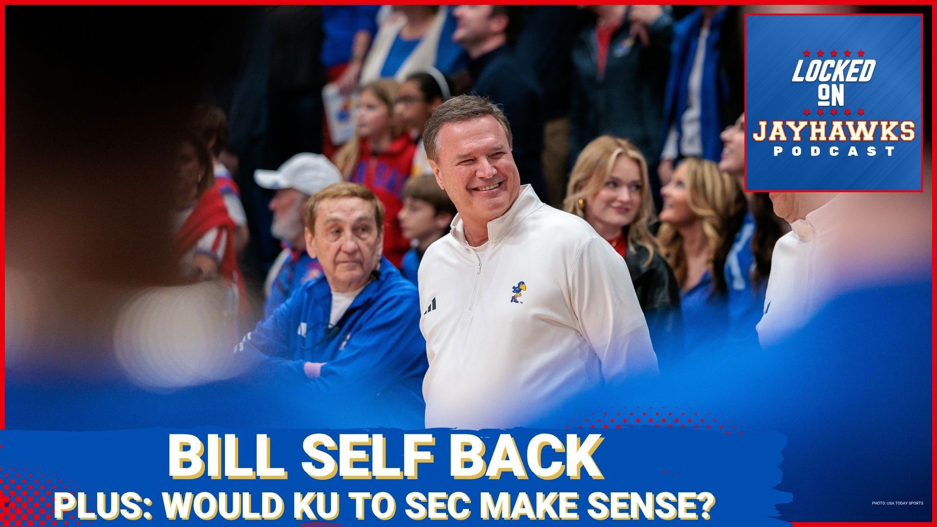 Kansas Jayhawks basketball coach Bill Self's health takes center stage, and how/why North Carolina's potential SEC move could have an impact on KU.