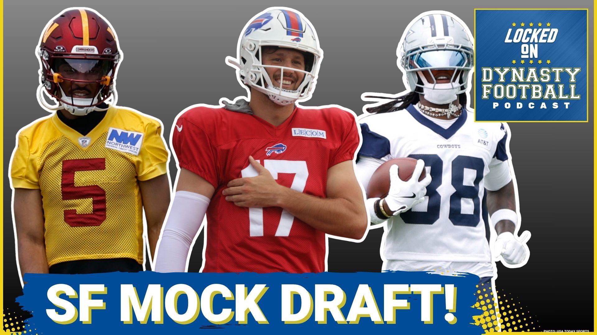 Josh Allen leads the charge as the top quarterback pick in Superflex leagues, with Lamar Jackson close behind. How many QBs should go in Round 1?