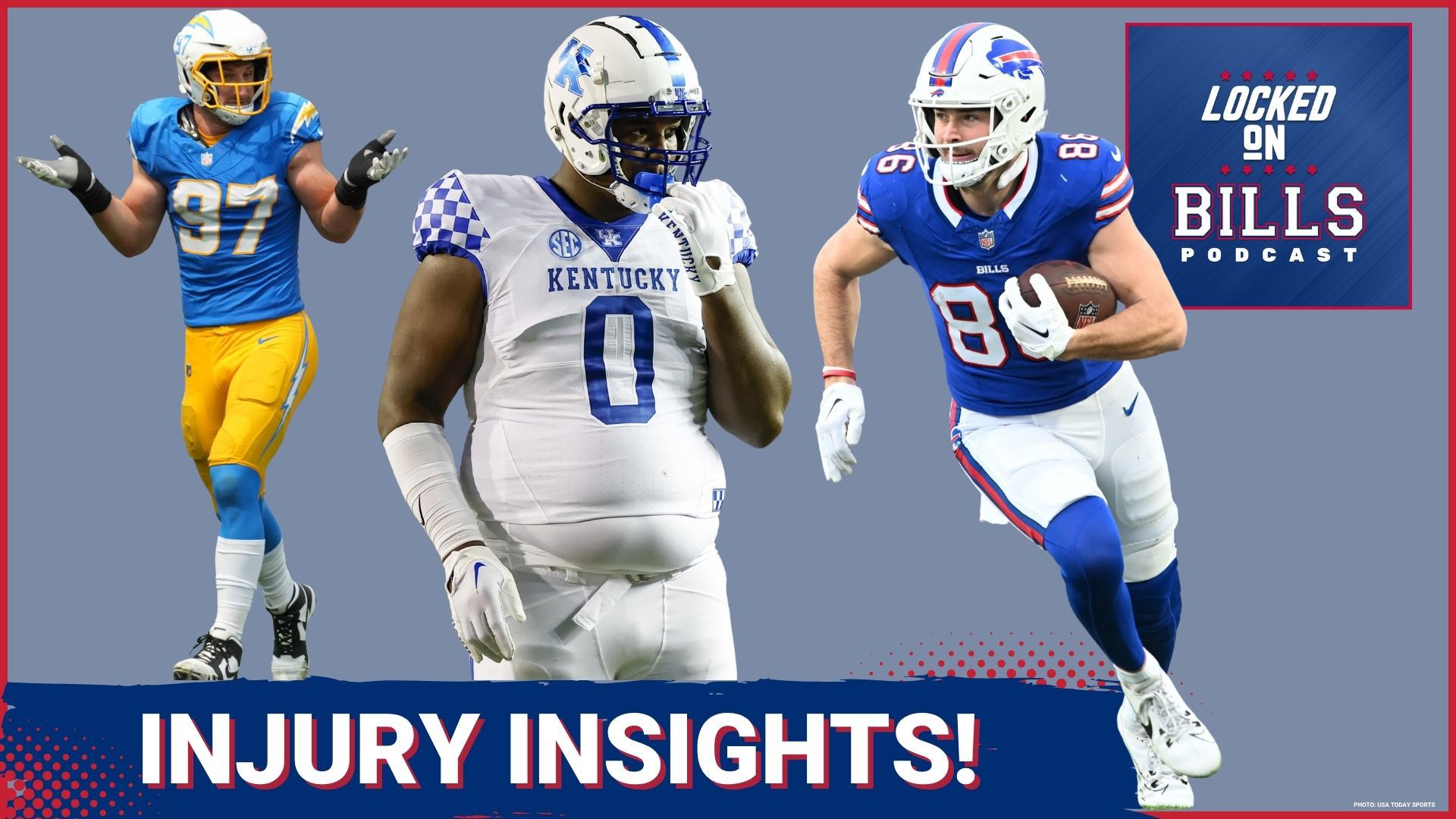How are the Buffalo Bills managing player health as the 2025 NFL season approaches, with key players like Joey Bosa and Dalton Kincaid dealing with injuries?