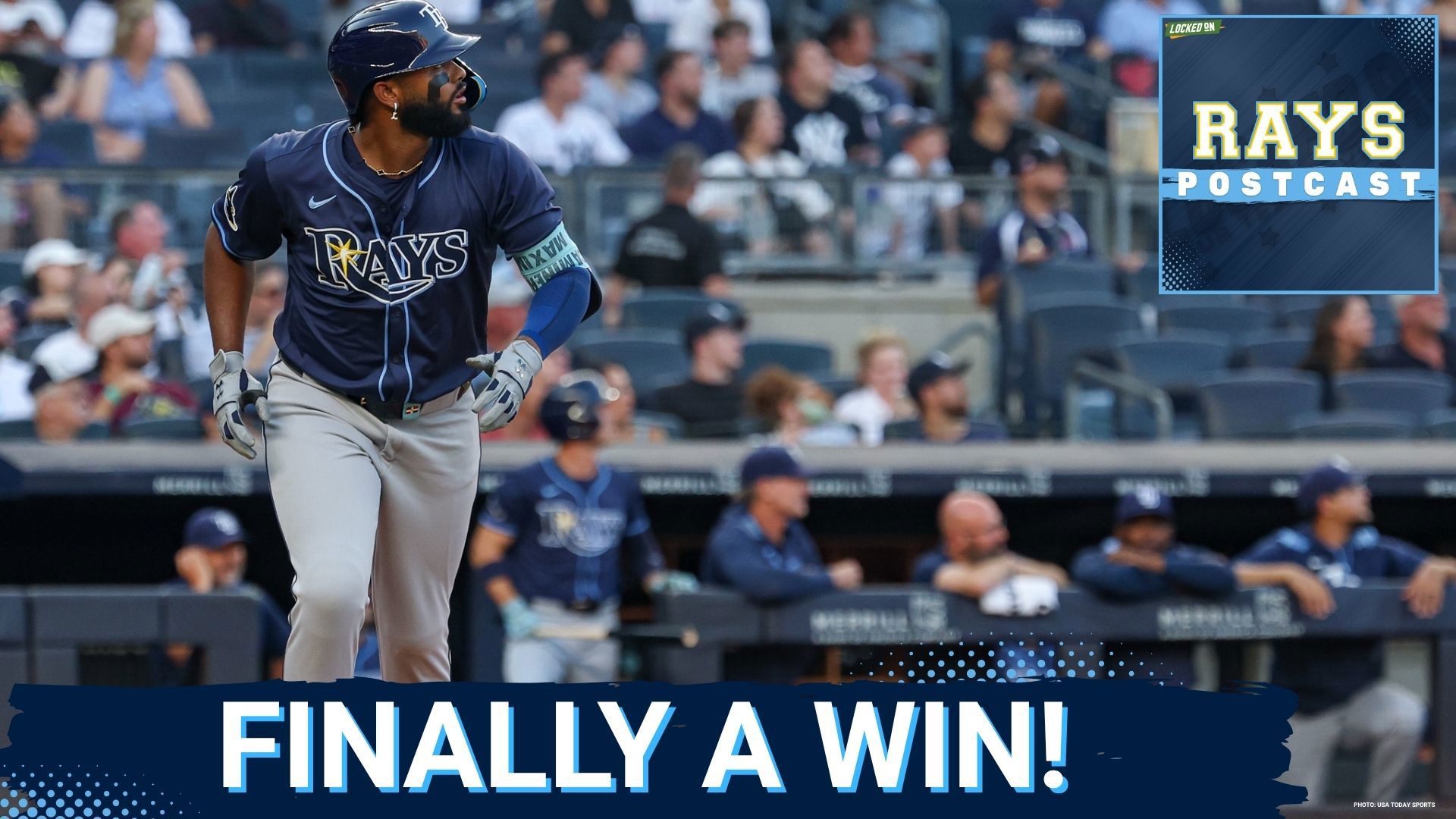 The Tampa Bay Rays snap their 4 game loosing streak, beating the New York Yankees 4-2.