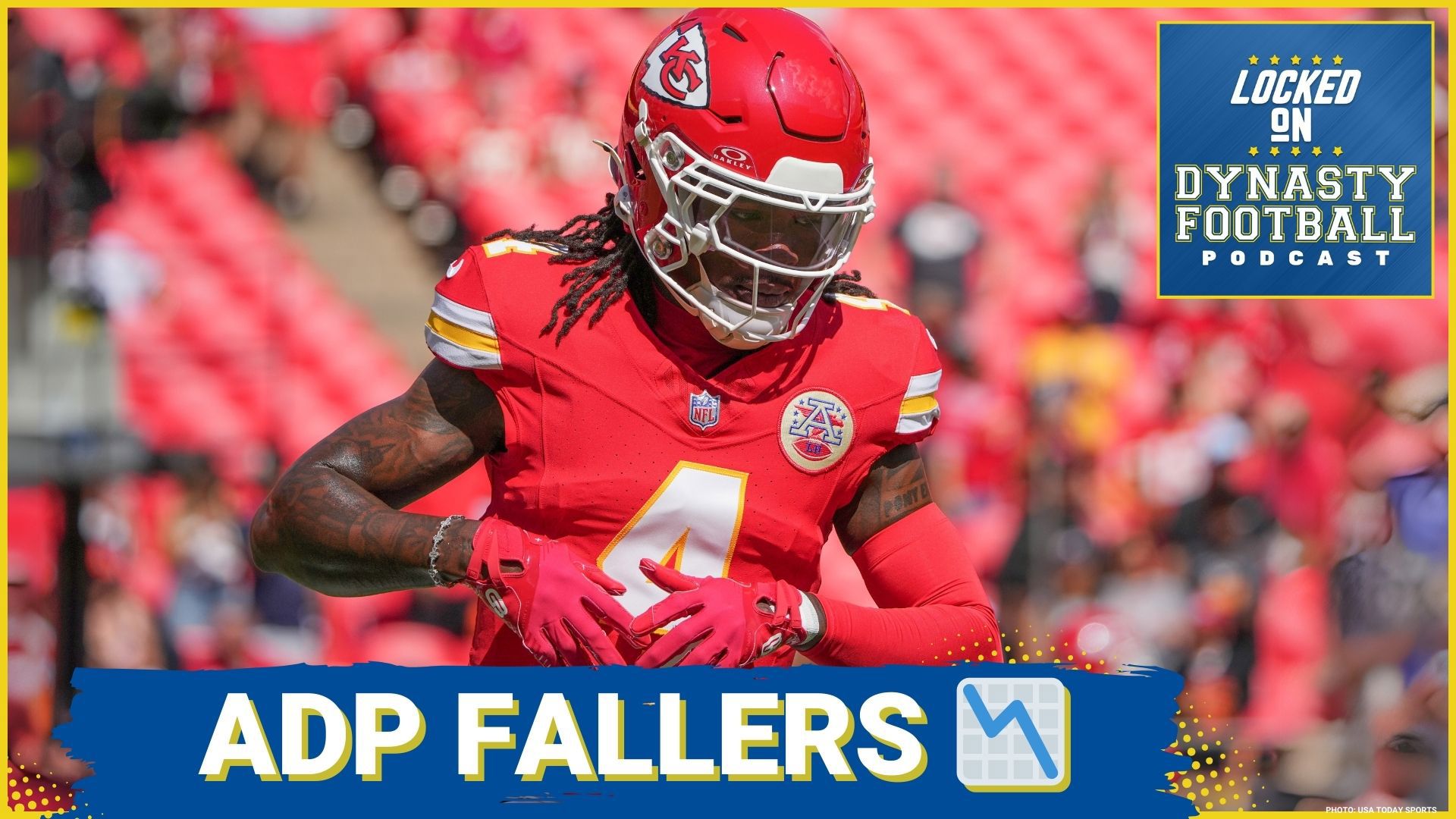 Rashee Rice's dynasty fantasy football value is plummeting, and the Kansas City Chiefs' wide receiver landscape is shifting. What does this mean for fantasy?