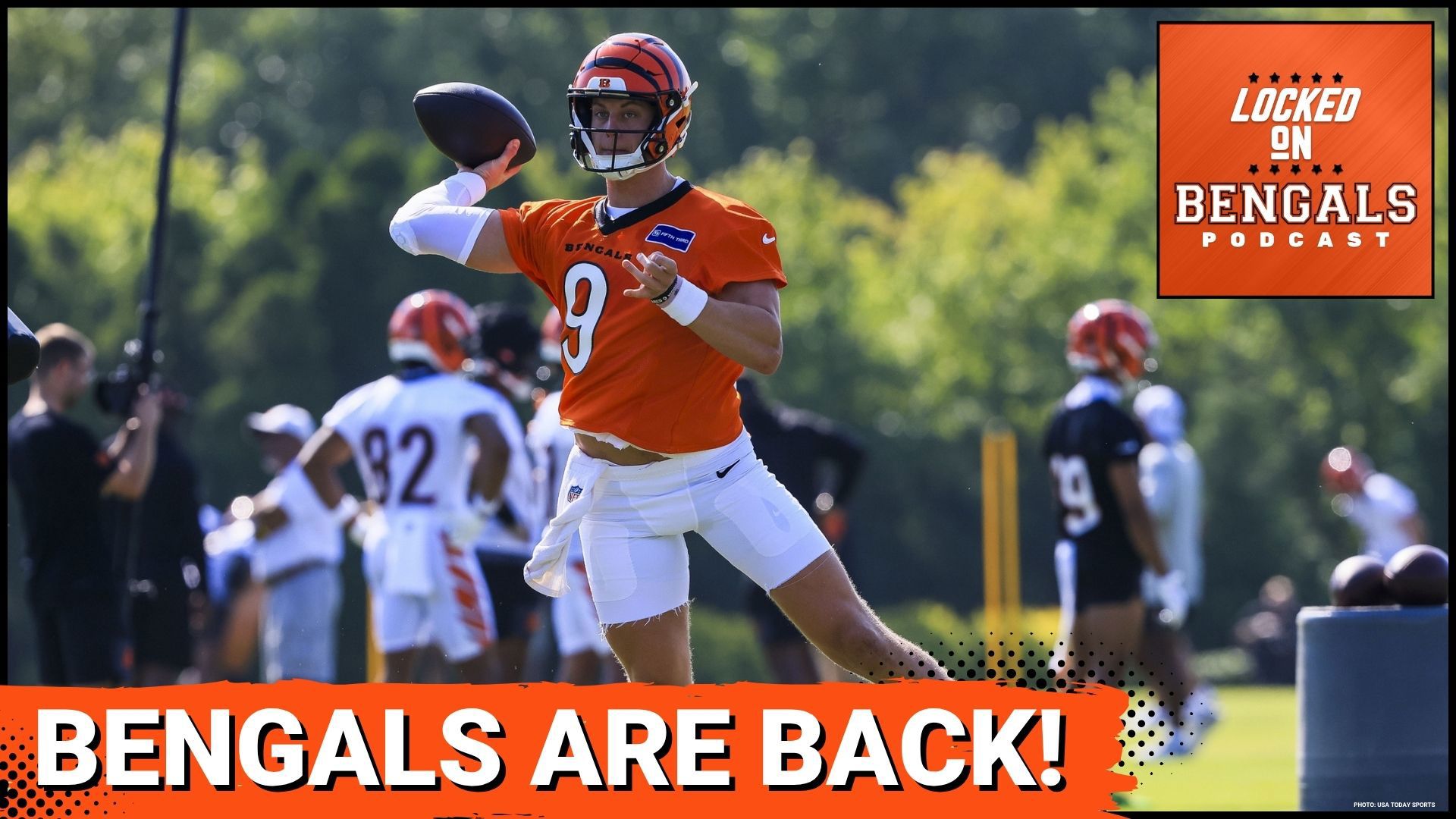 The Cincinnati Bengals' defense had an energetic start to training camp as Joe Burrow admitted they won the day. The guys react to the entire session!