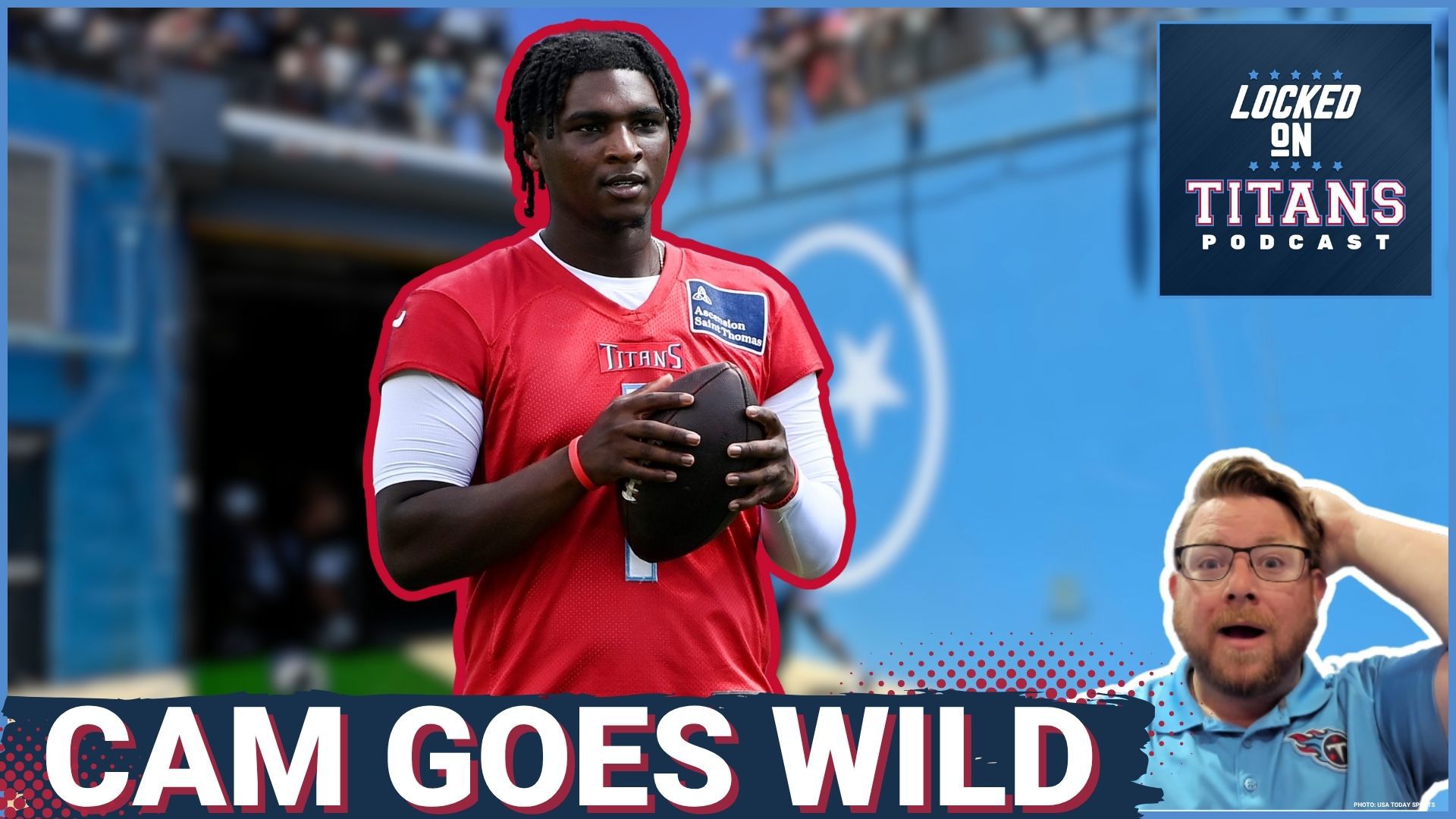 The Tennessee Titans held an open practice at Nissan Stadium on Saturday night and Cam Ward went WILD, putting on a great show for the fans.