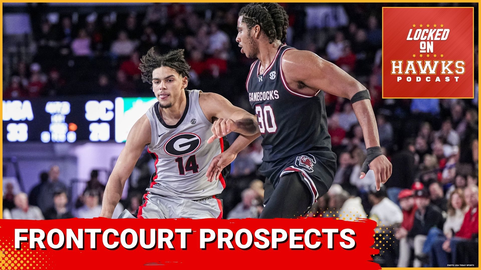 The episode centers on frontcourt prospects in the Atlanta Hawks range of the 2025 NBA Draft, including Asa Newell, Collin Murray-Boyles, Rasheer Fleming, and more.