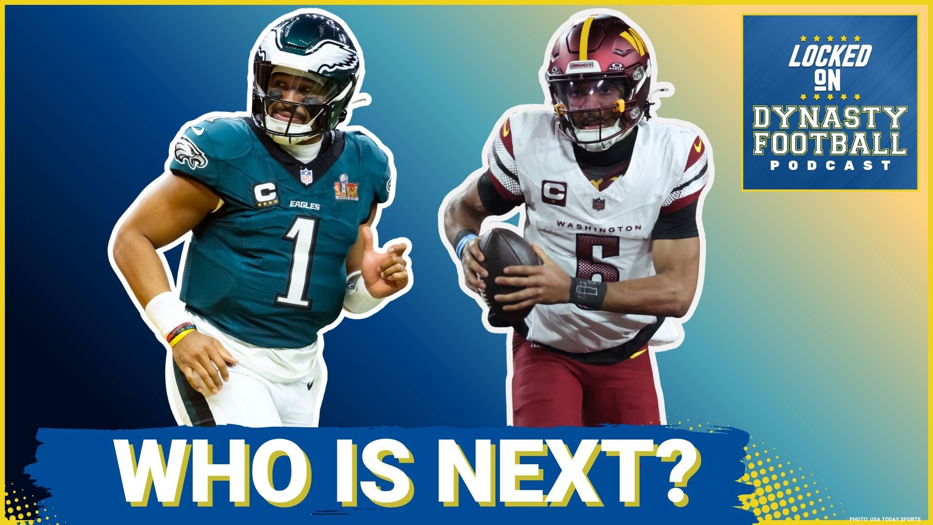 Fantasy experts Michael Fabiano and Marcus Mosher predict the next wave of dynasty stars. They analyze Jayden Daniels' potential to overtake Josh Allen.