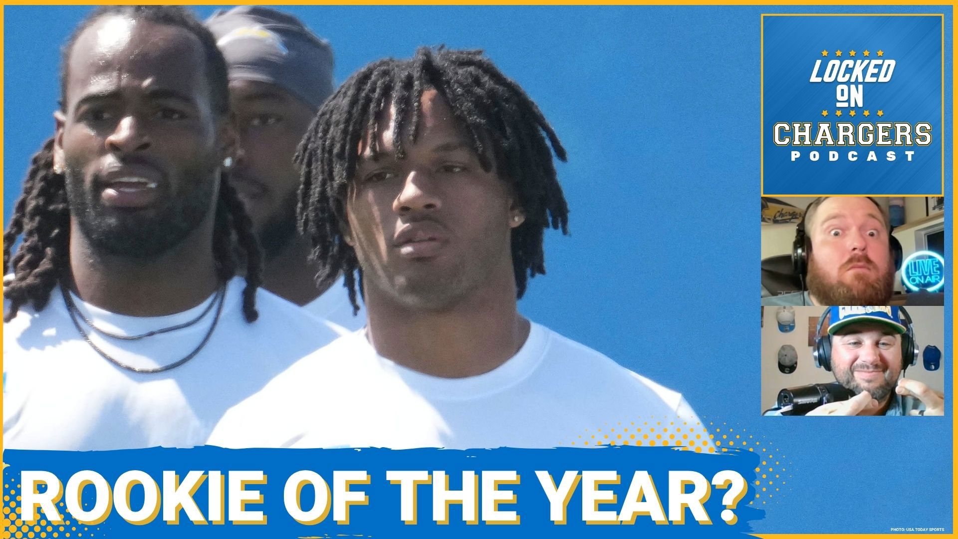 Can Omarion Hampton clinch the NFL's Offensive Rookie of the Year title for the Los Angeles Chargers in the 2025 season?