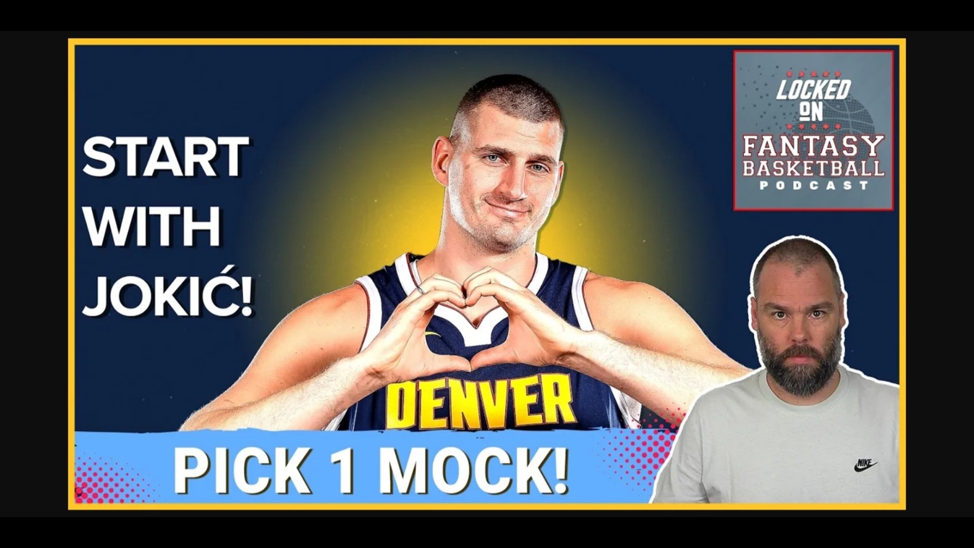 Starting Strong With Jokic: Fantasy Basketball Mock Draft From Pick 1