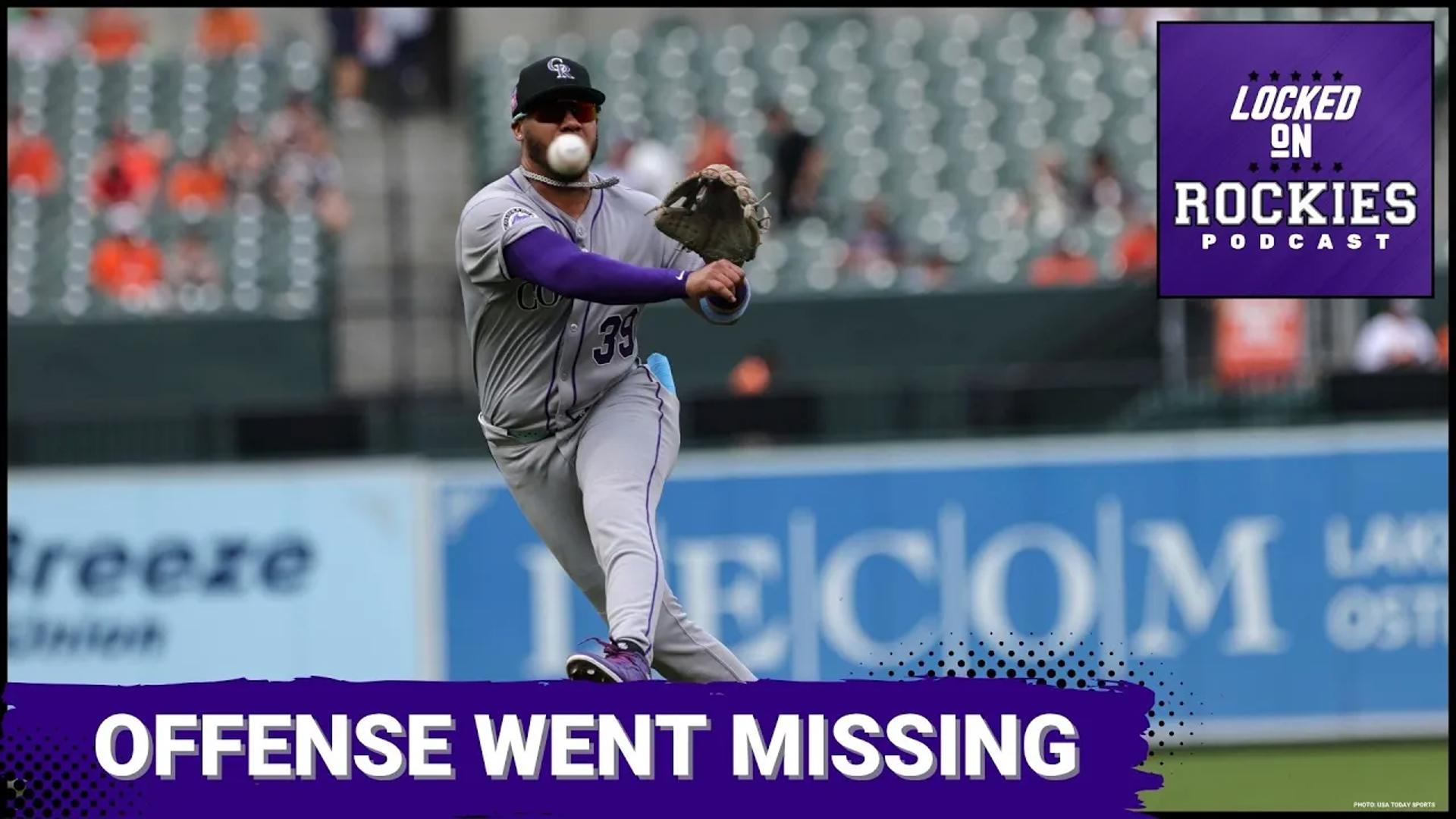 The weekend started with a good back and forth game that the Rockies ended up winning, from there, the bats went cold and Baltimore cranked up the heat.