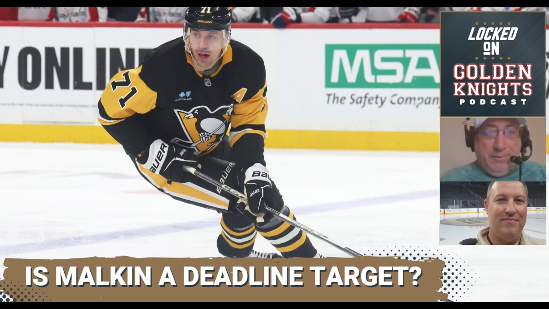 Pittsburgh Penguins center Evgeni Malkin may be the trade deadline prize. Could the Vegas Golden Knights be in play