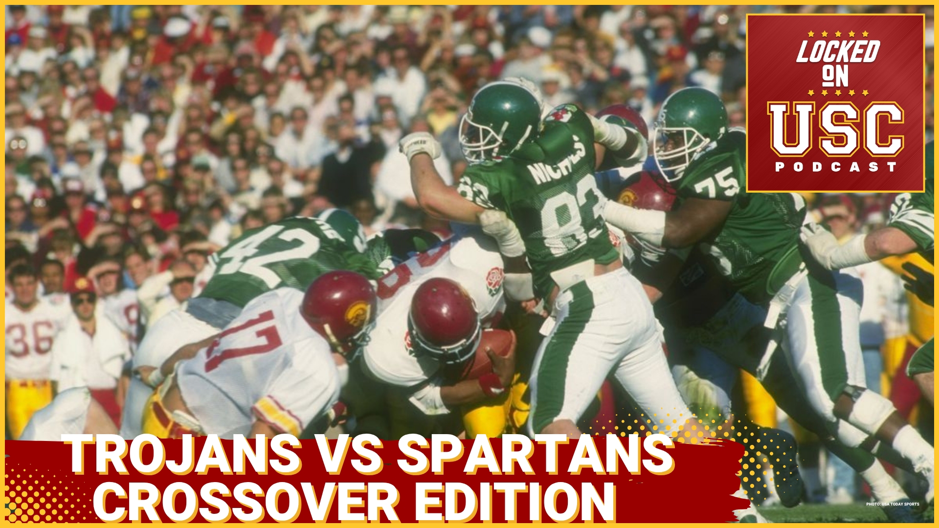 The Trojans and Spartans go to war in September. So while the game is still 4 months away, it's not too early to have a crossover and talk and talk with the enemy.