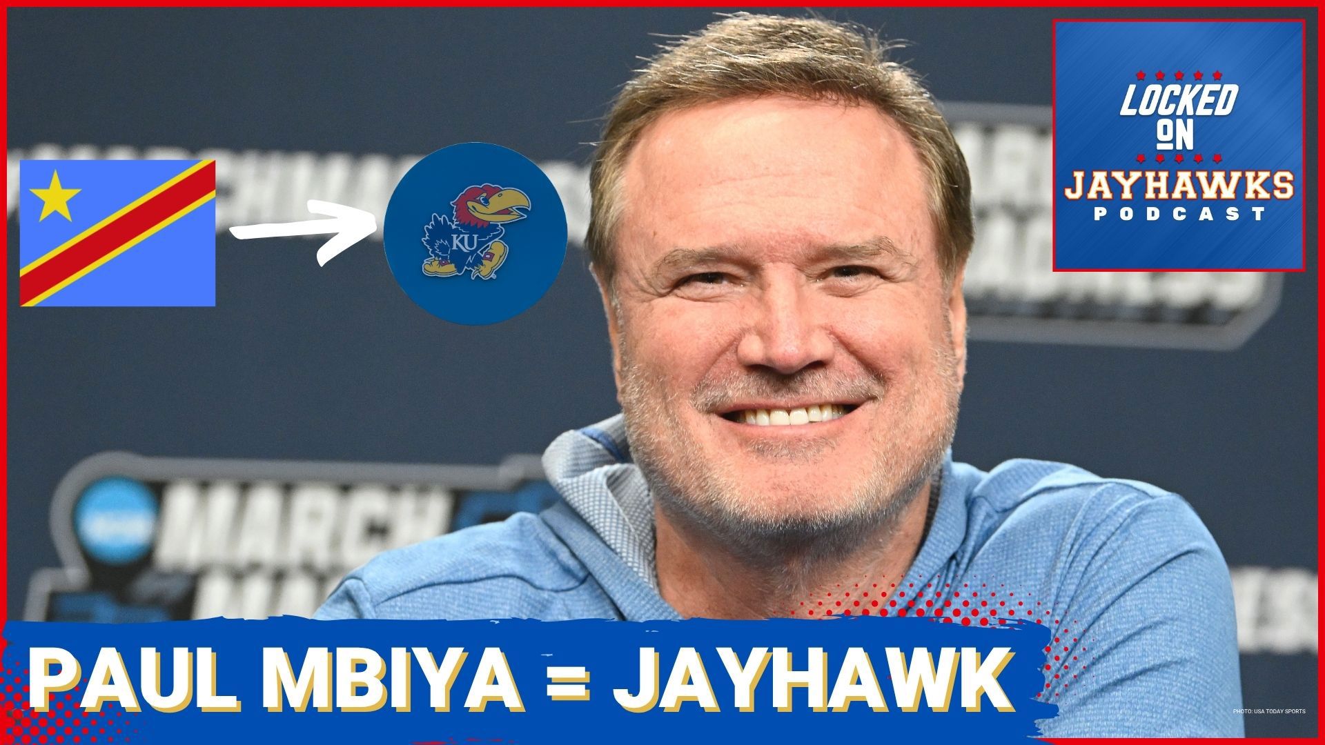 Kansas Jayhawks Basketball lands international center Paul Mbiya from the Republic of Congo who has been playing in France. Will his 7'8" wingspan be a game-changer?