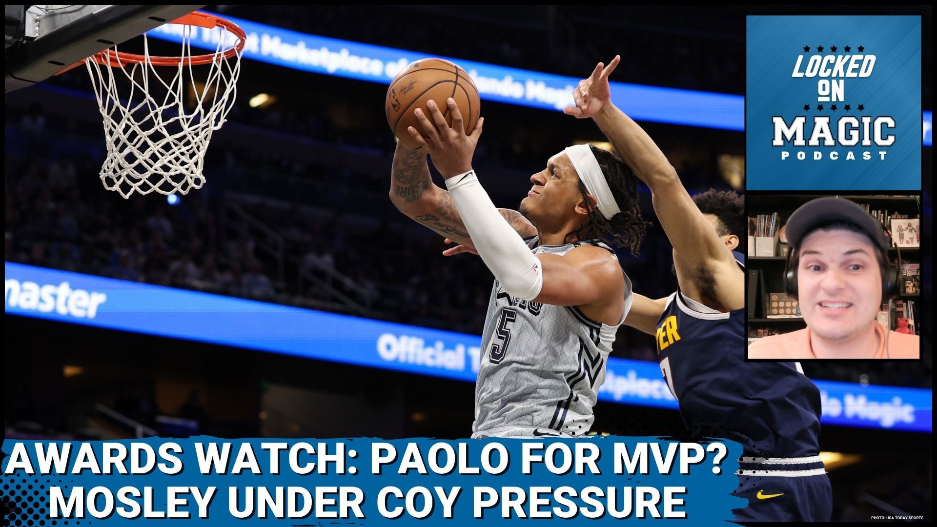 Paolo Banchero's MVP potential and Jamahl Mosley's Coach of the Year odds are discussed. Updates on Magic players' performances in EuroBasket are also provided.