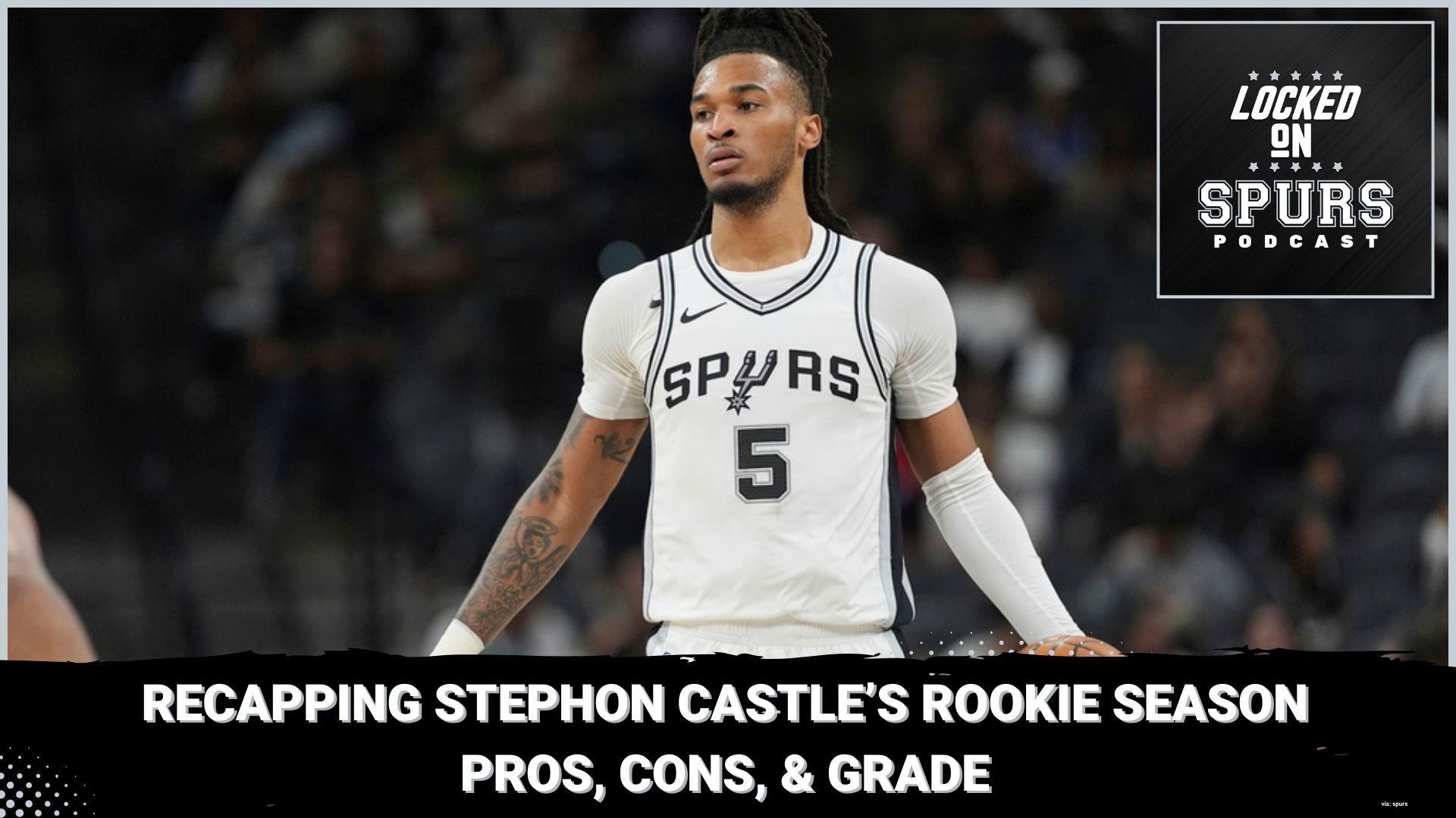 How great was Stephon Castle's rookie season with the San Antonio Spurs?