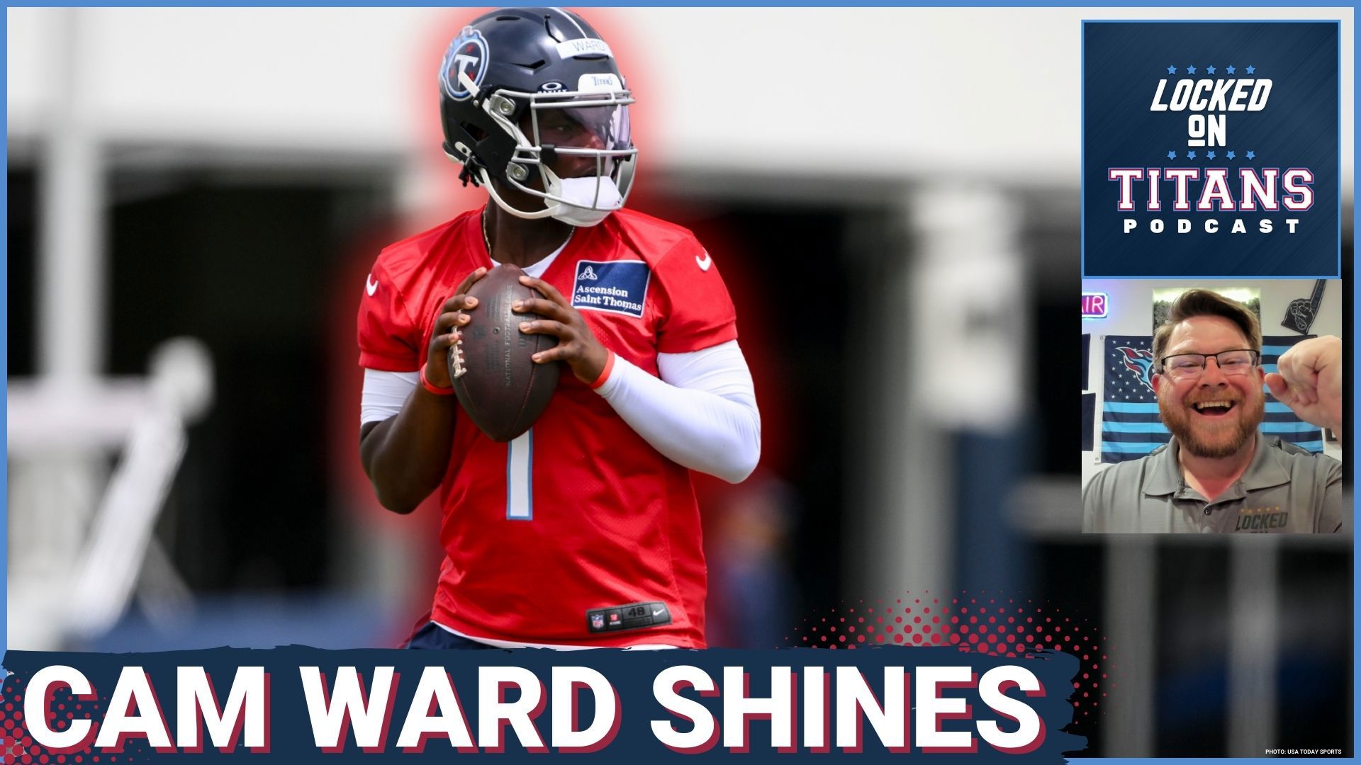 The Tennessee Titans held their rookie mini-camp over the weekend and Cam Ward was a shining star during the process.