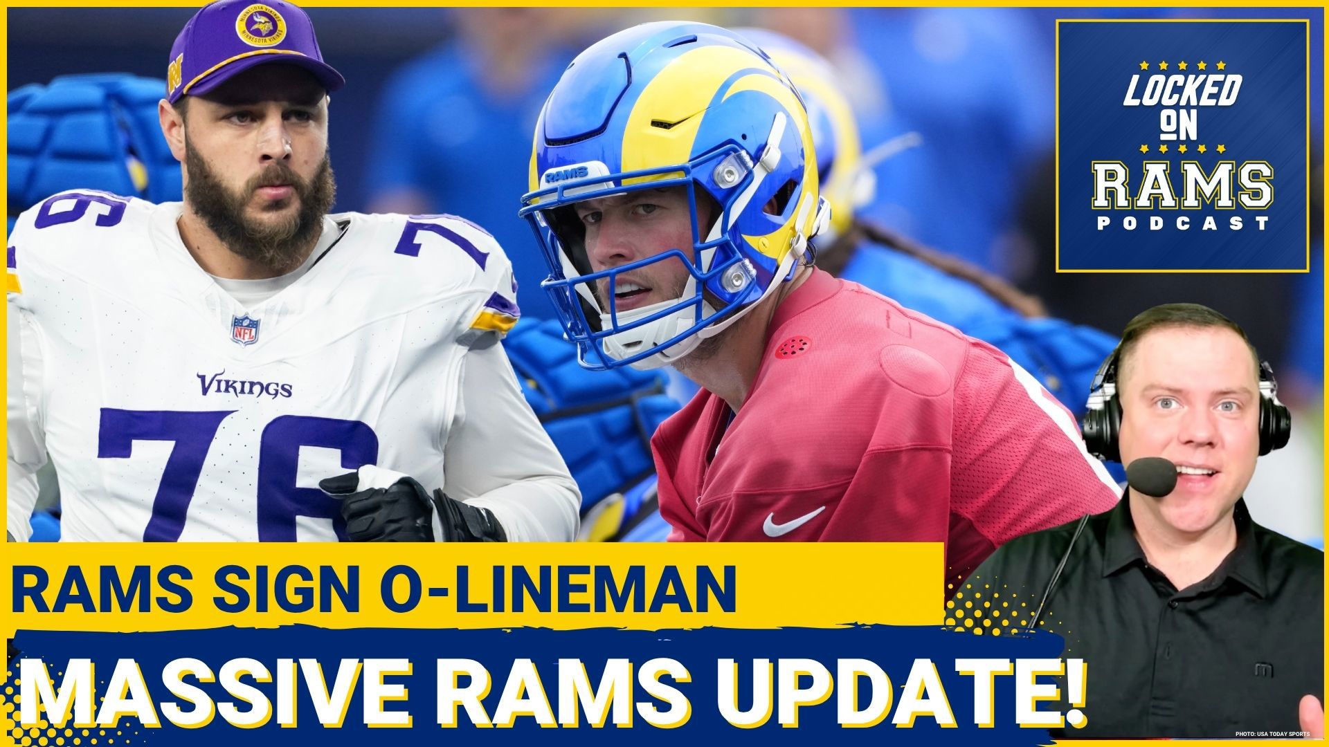 The Los Angeles Rams signed veteran offensive lineman, David Quessenberry.. Next, D-Mac breaks down all the news and notes from Rams OTAs. Matthew Stafford talks ab