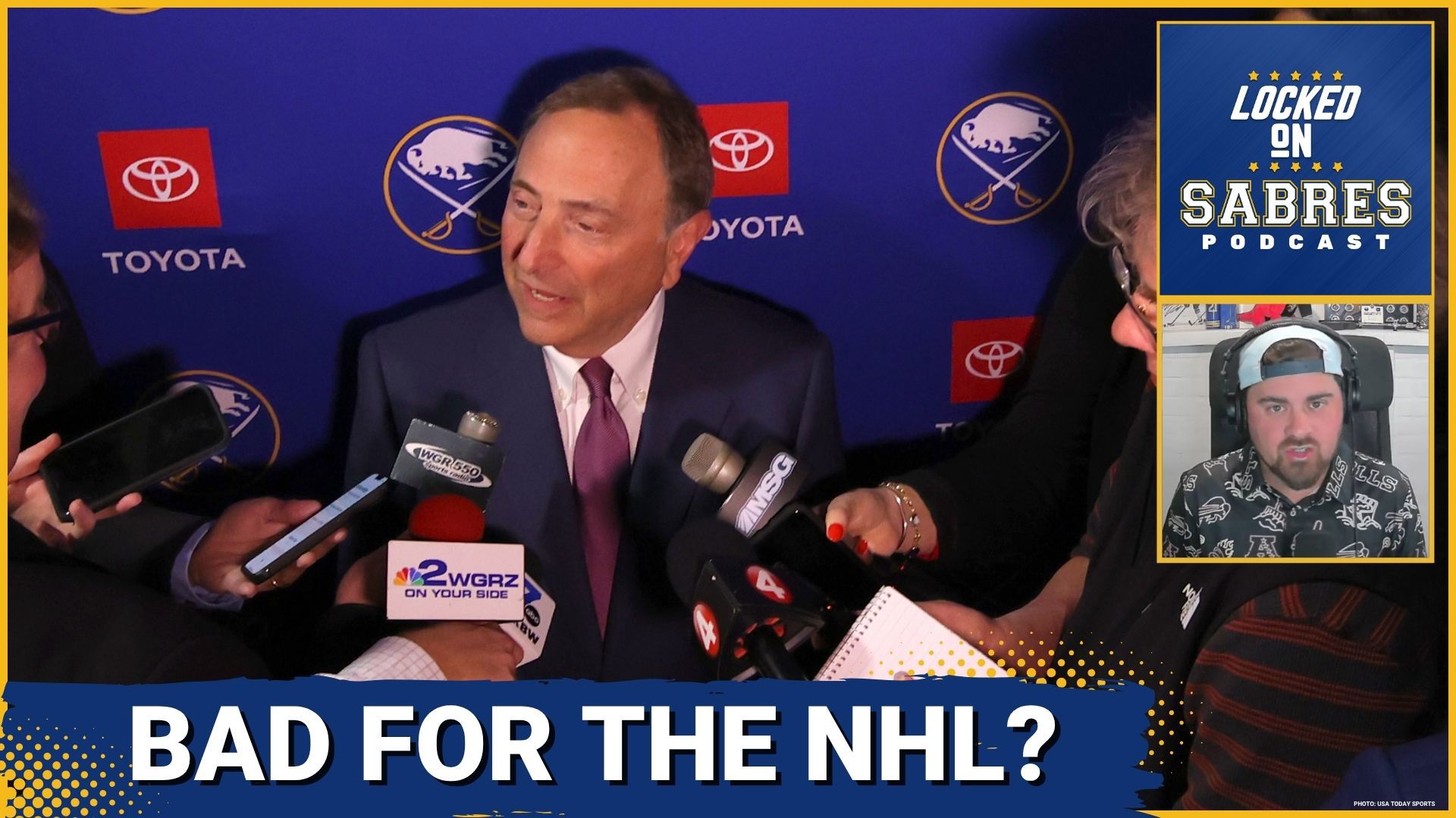 Gary Bettman and the league are reportedly concerned about the state of the Buffalo Sabres. What could that ultimately mean?