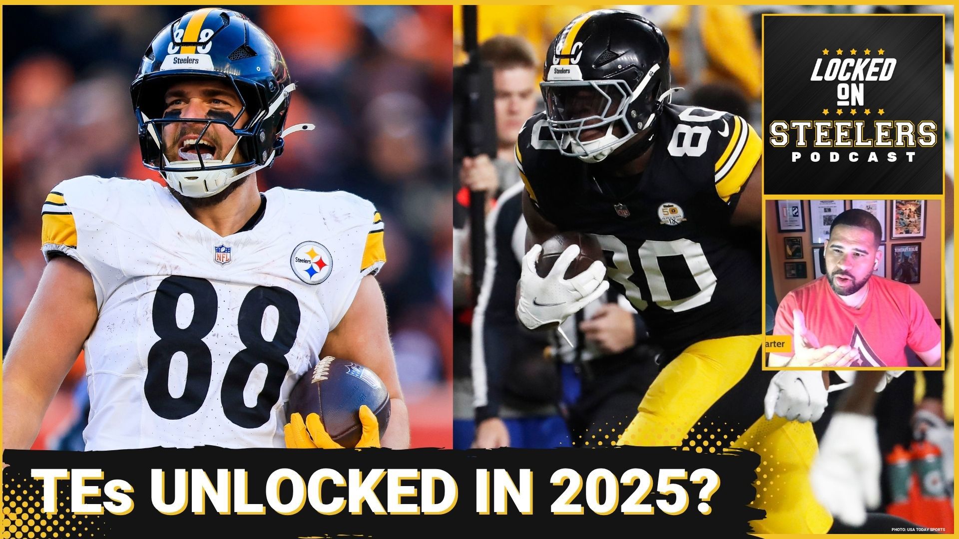 The Steelers' tight ends Pat Freiermuth and Darnell Washington are going to get the biggest roles in the 2025 offense that they've had since joining the team.