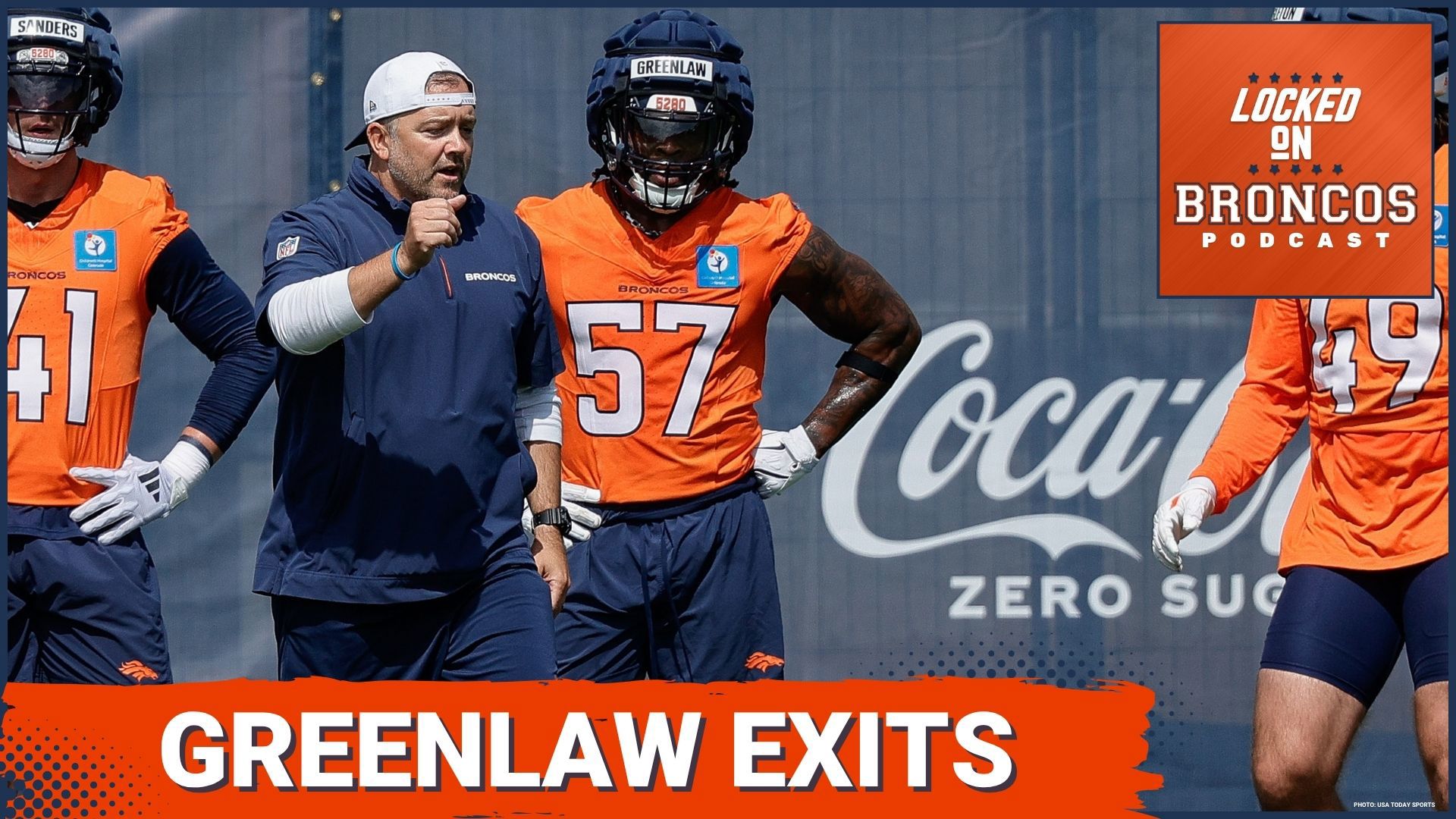 Denver Broncos linebacker Dre Greenlaw exited Thursday's practice at training camp with an apparent injury after pulling up during one-on-ones.