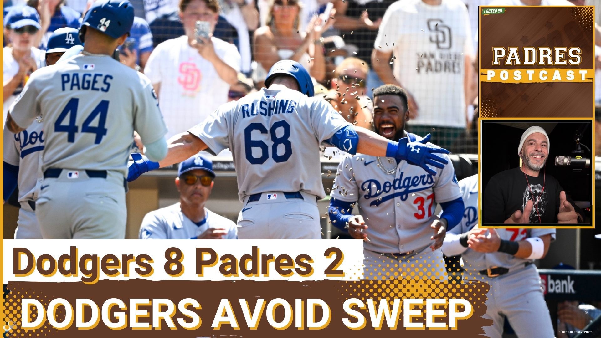 The Dodgers scored 5 runs in the 7th inning off the Padres’ bullpen, Freddie Freeman hit 2 HR's, Shohei Ohtani added a solo HR, as the Dodgers beat the Padres 8-2.